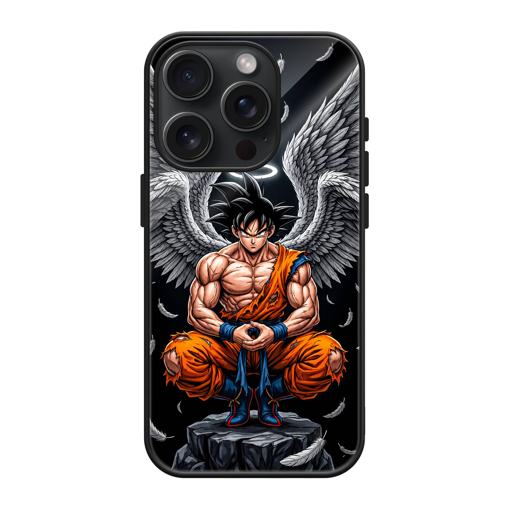Angel Goku Glass Case