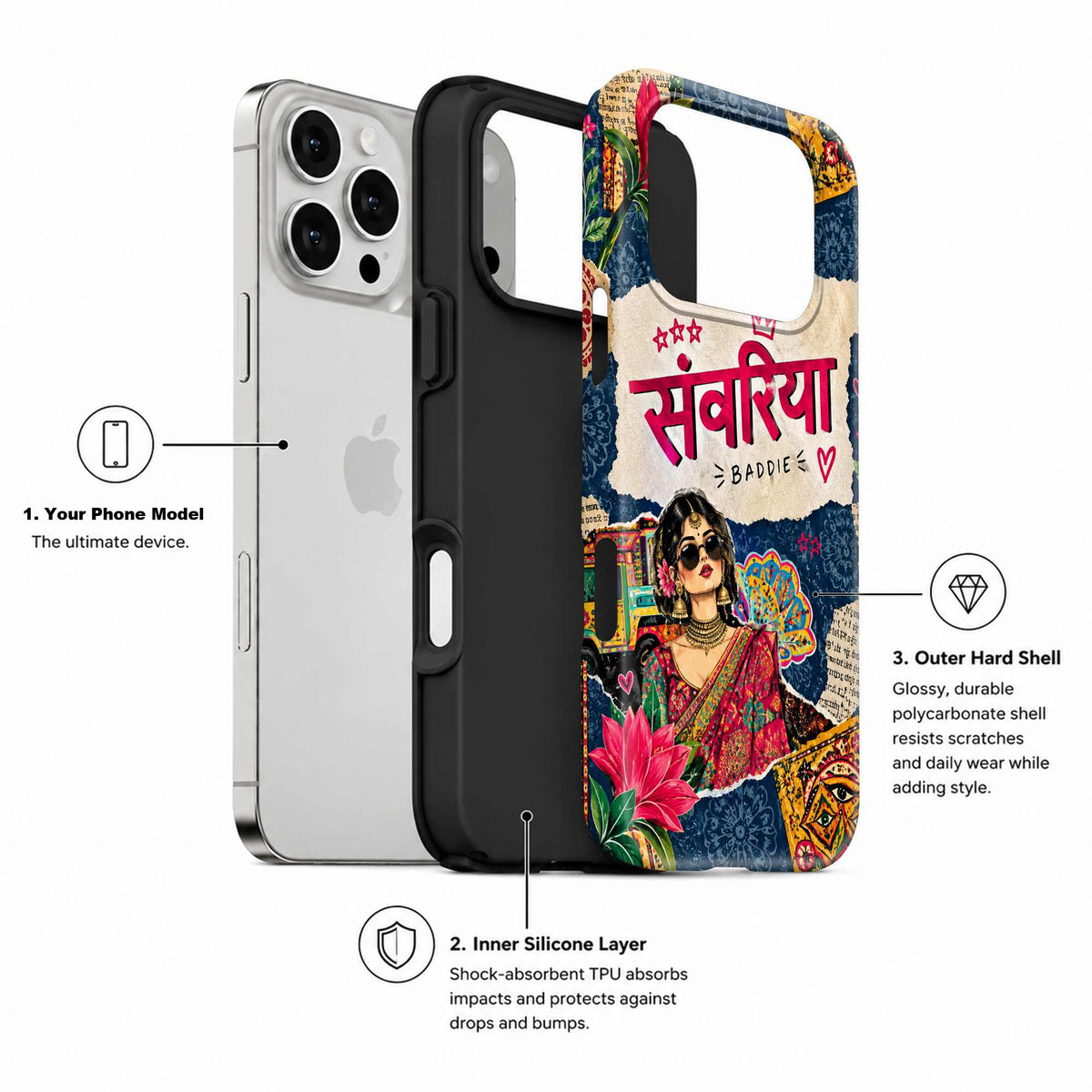 Sanwariya Baddie Dual Guard Case