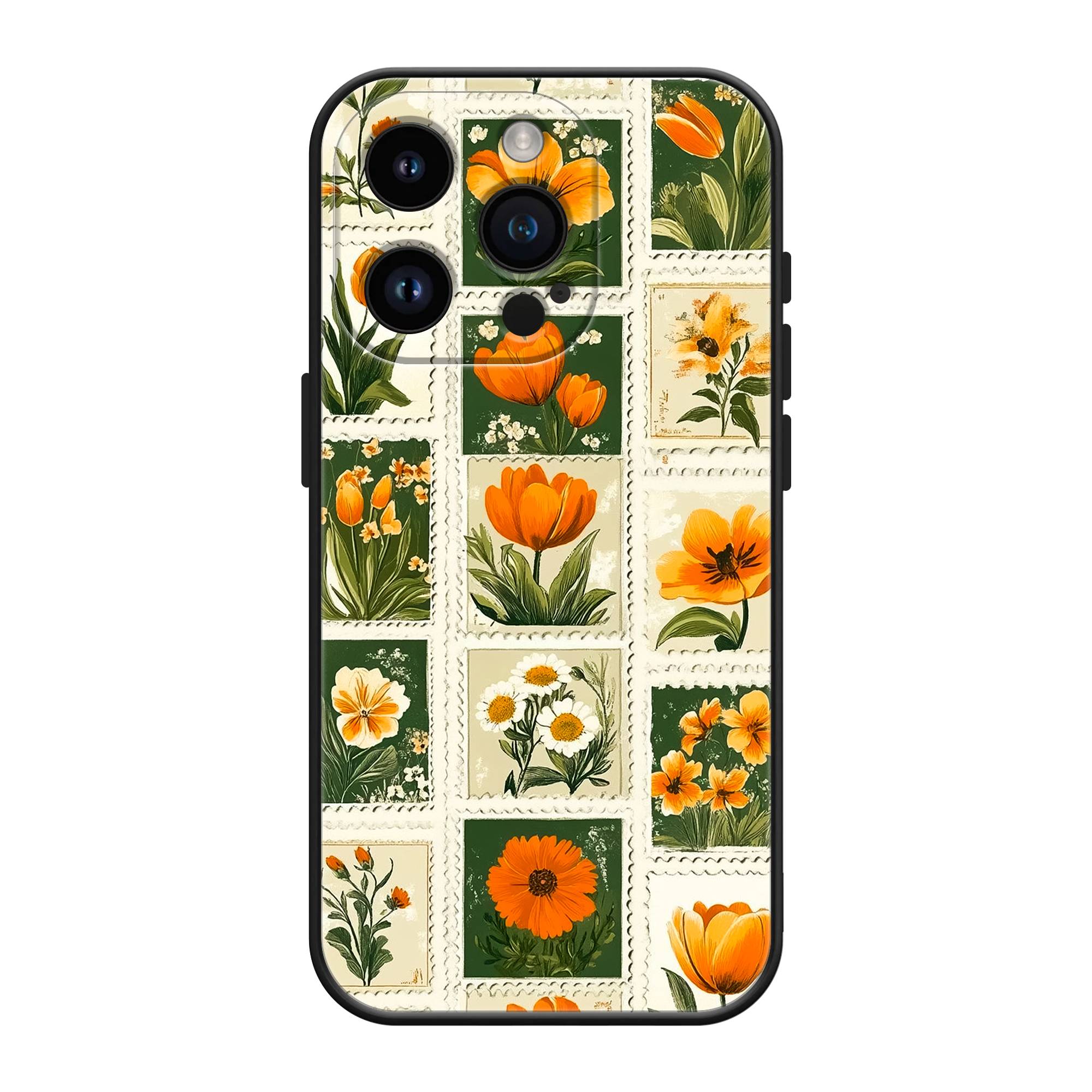 Floral Postage Silicone Case image 0