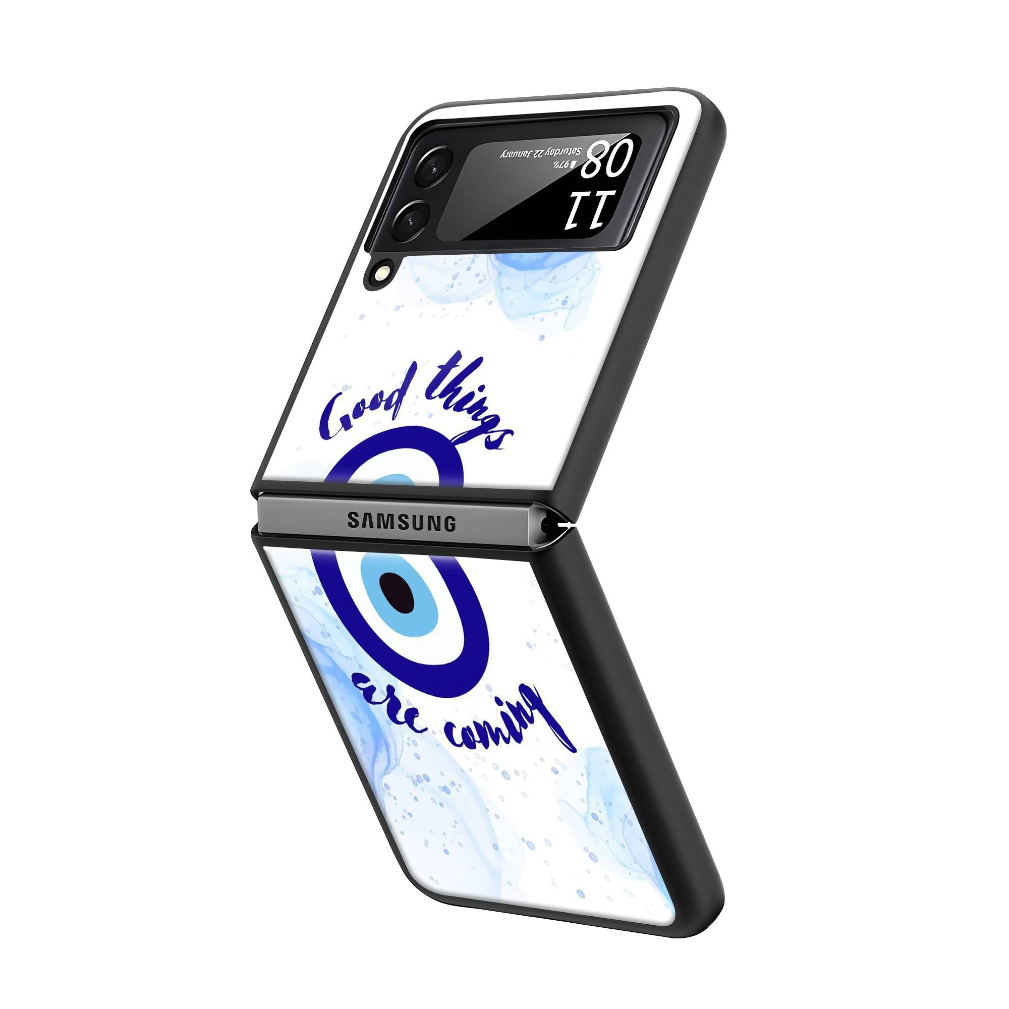 Lucky Eye Samsung Z Flip Glass Case image 1