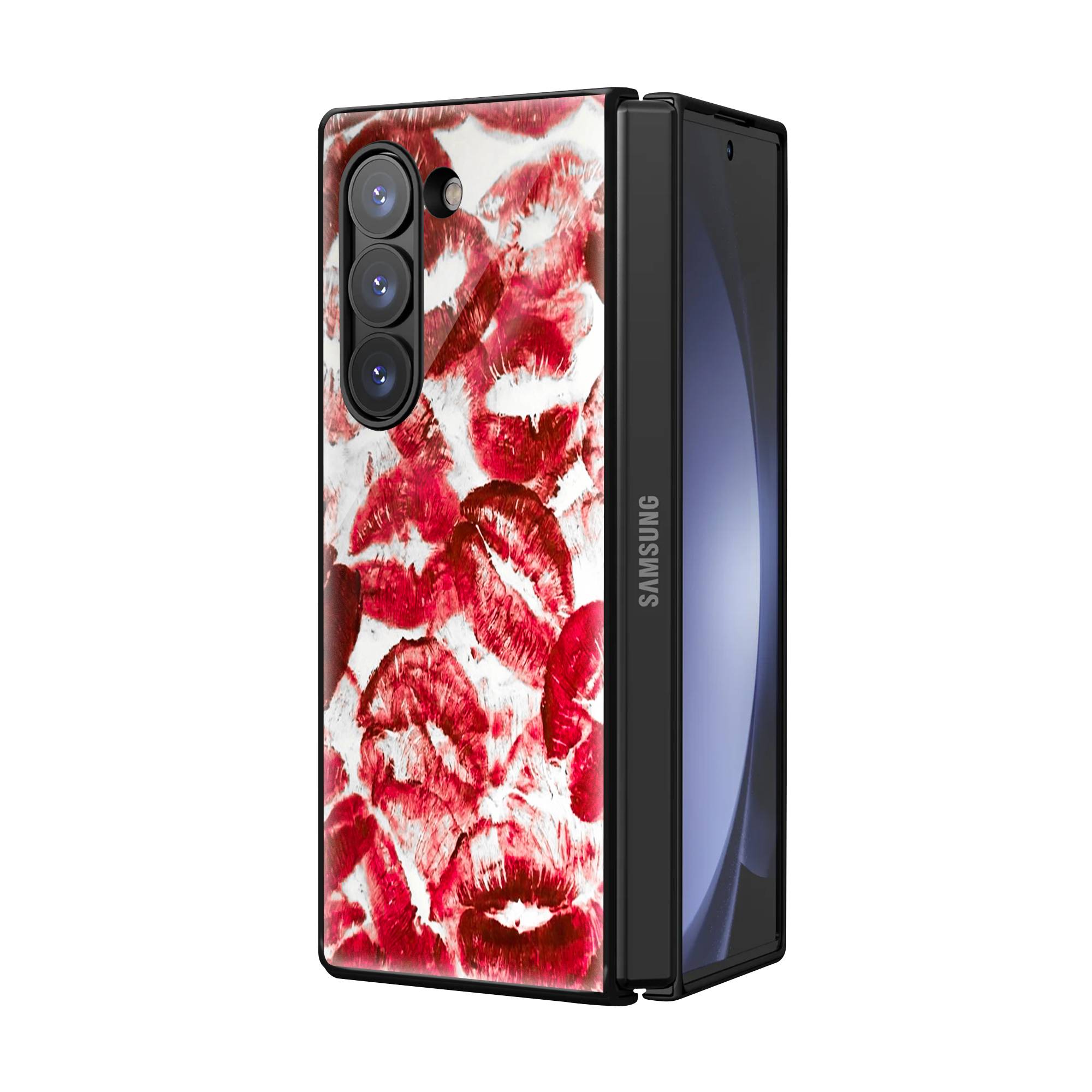 Lipstick Samsung Z Fold Glass Case image 1
