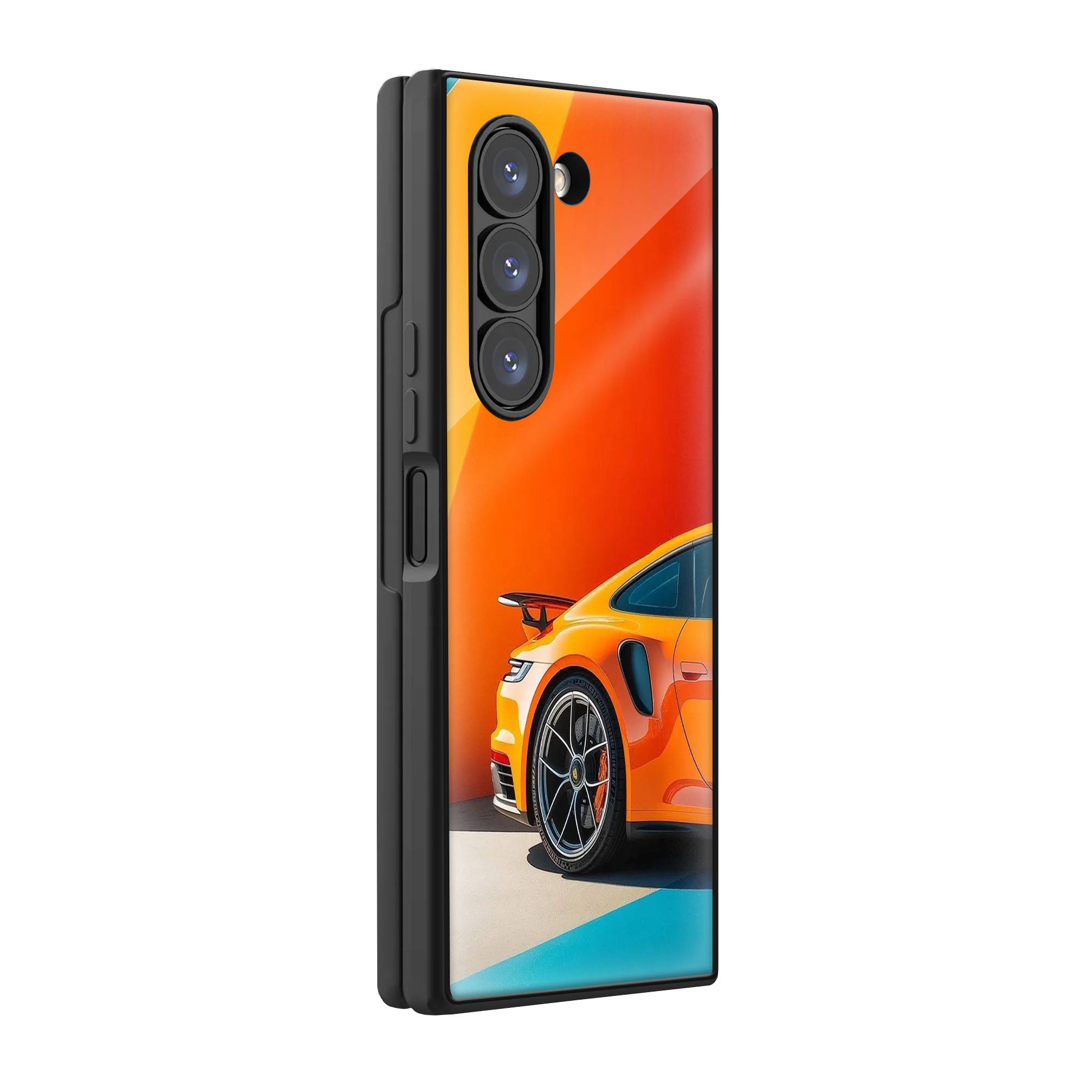 Sports Car Samsung Z Fold Glass Case image 0