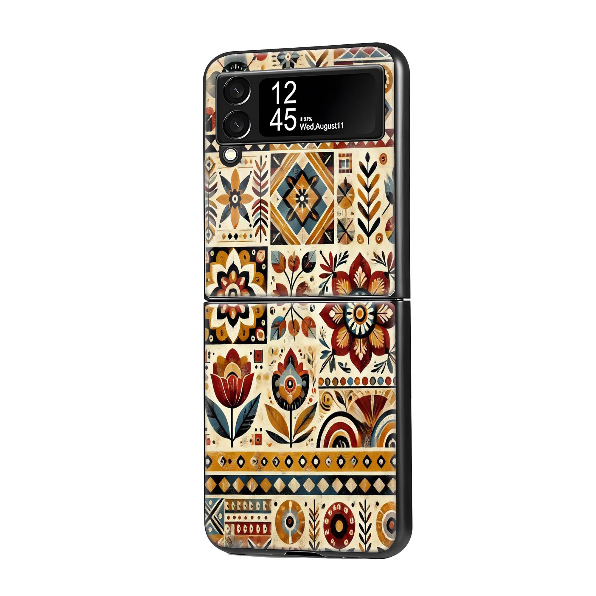 Patchwork Samsung Z Flip Glass Case image 0