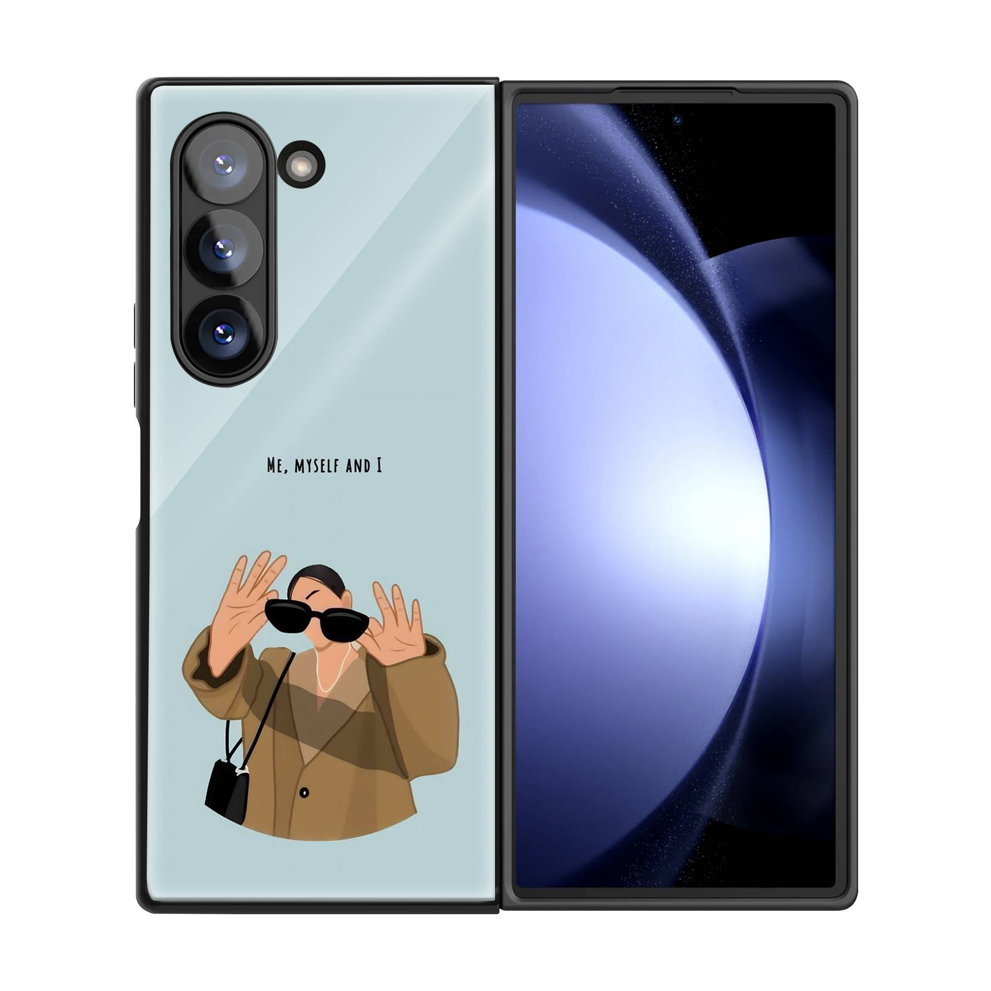 Myself Samsung Z Fold Glass Case image 2