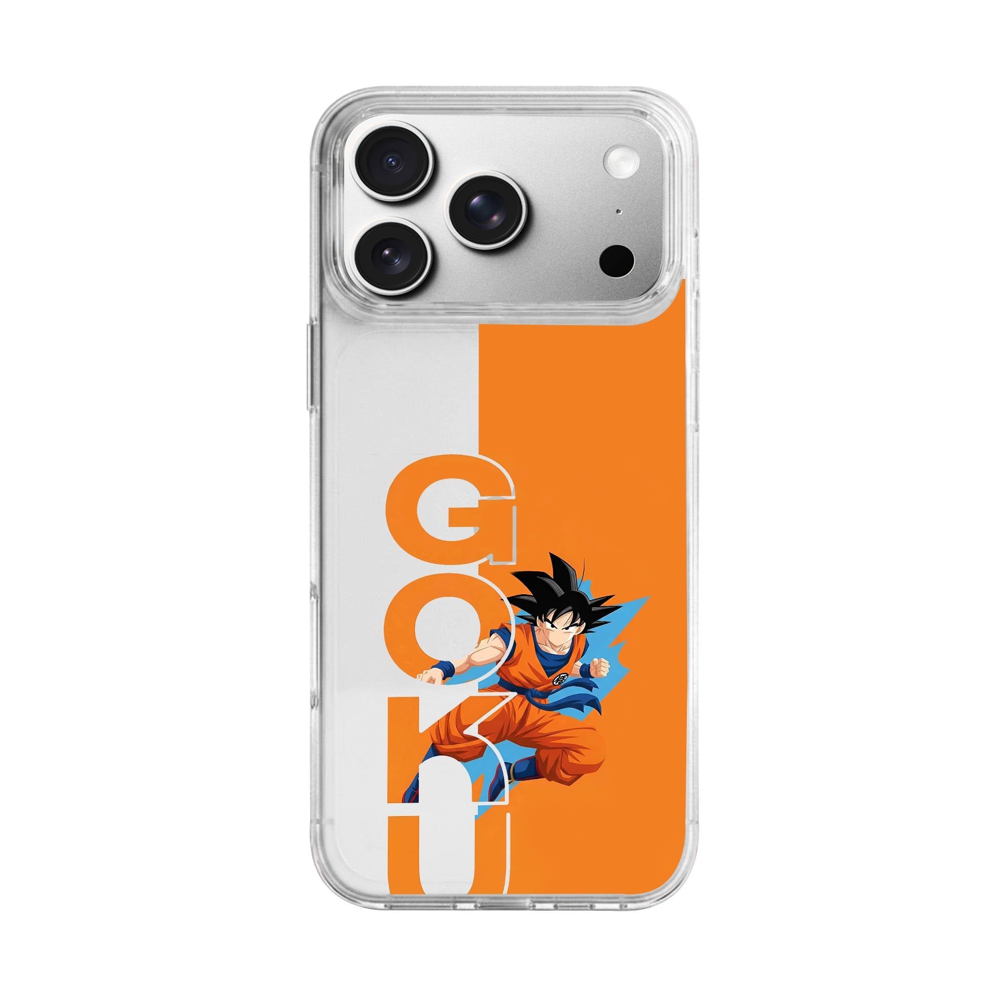 Goku Vertical Typography Premium Clear Case