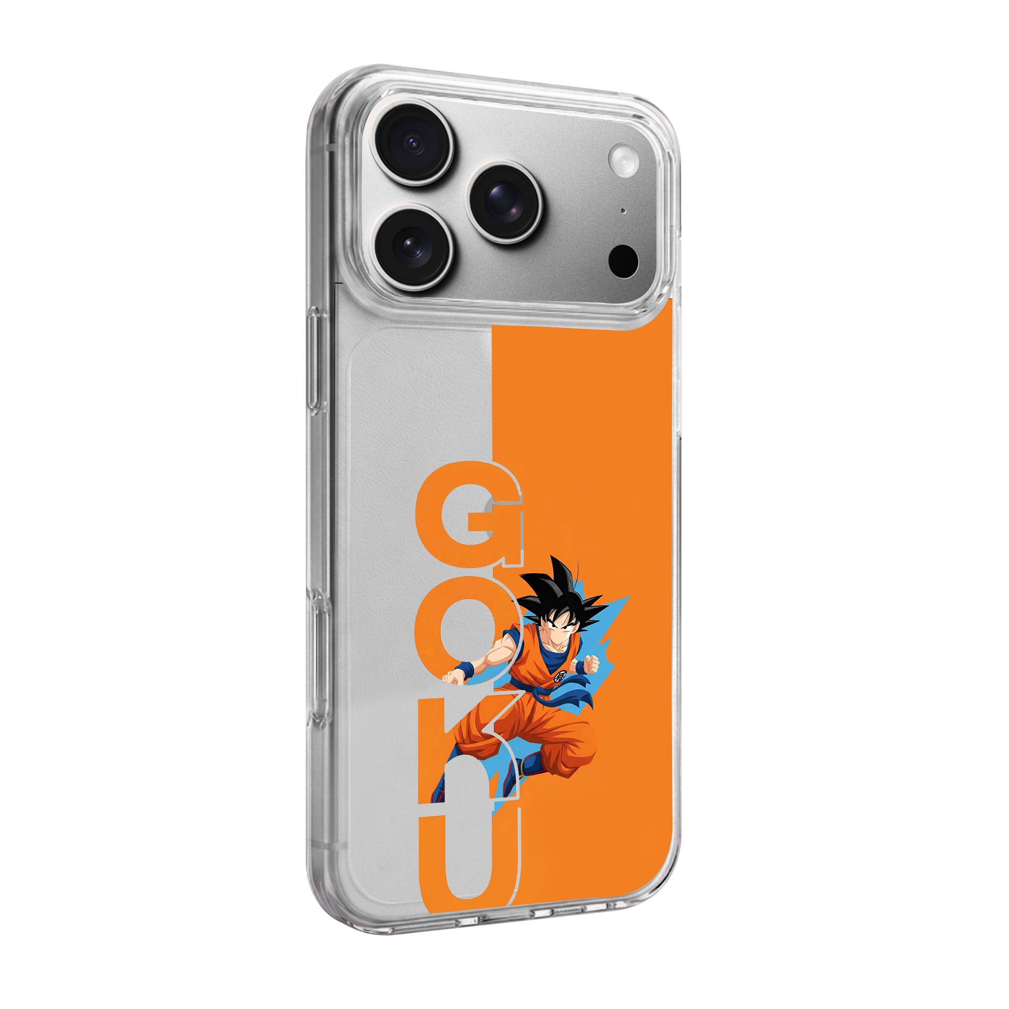 Goku Vertical Typography Premium Clear Case