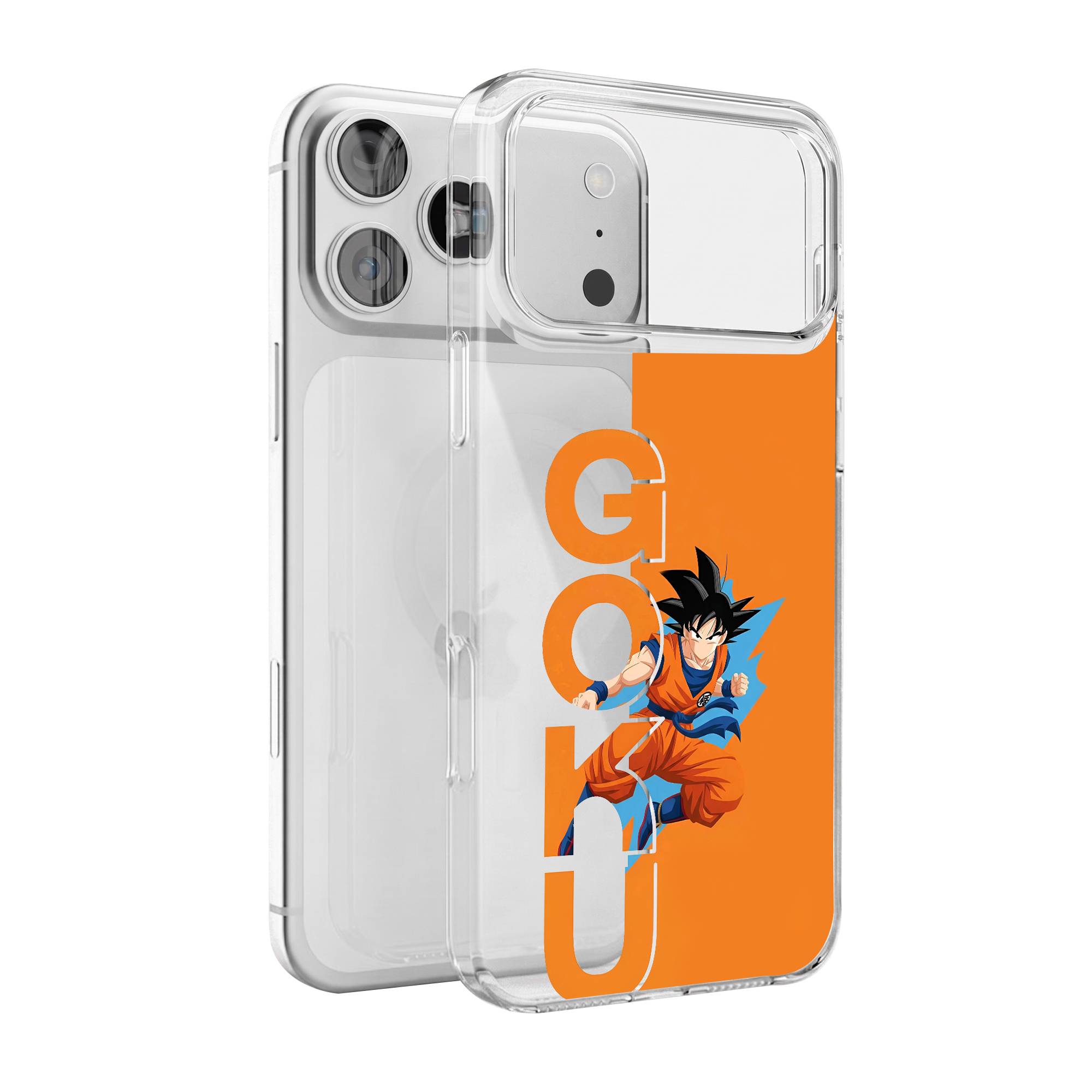 Goku Vertical Typography Premium Clear Case