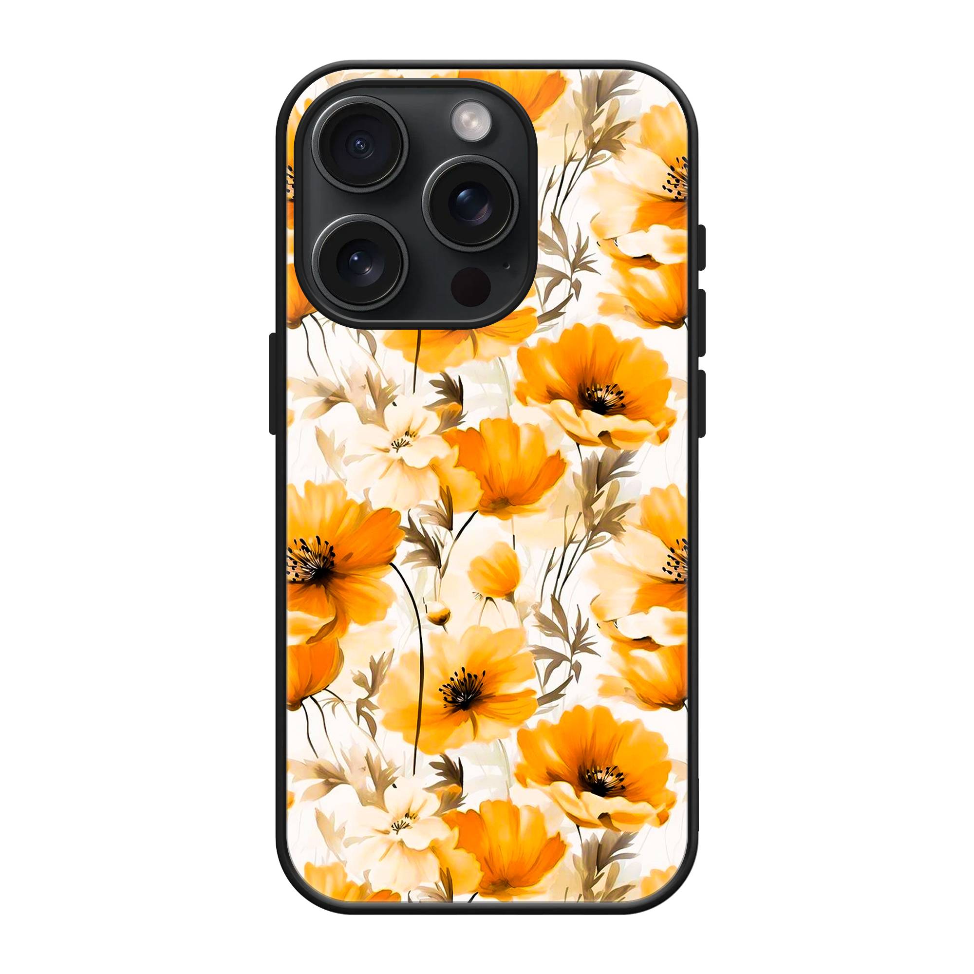 Cosmos Flowers Glass Case image 0