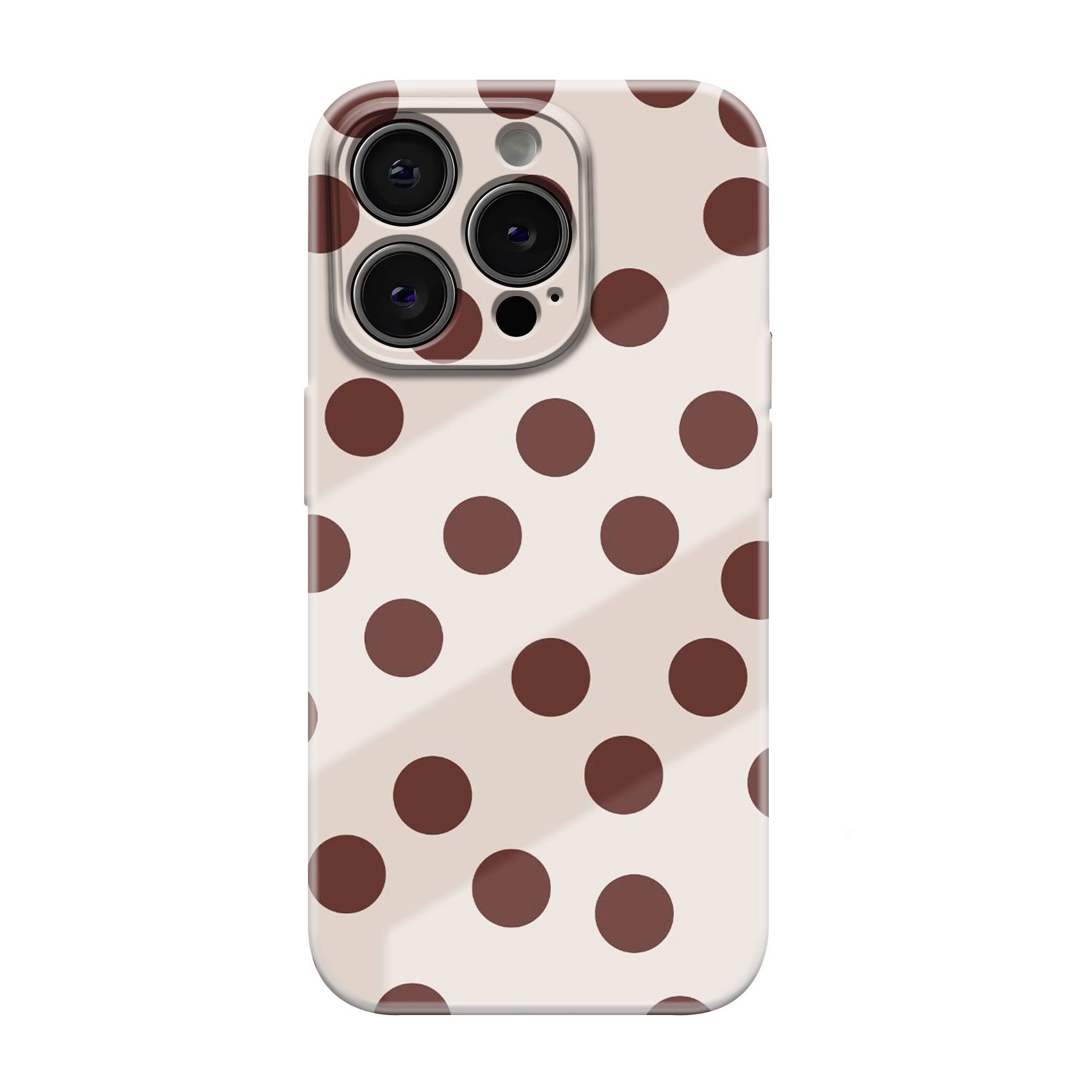 Espresso Dots Glossy Hard Case