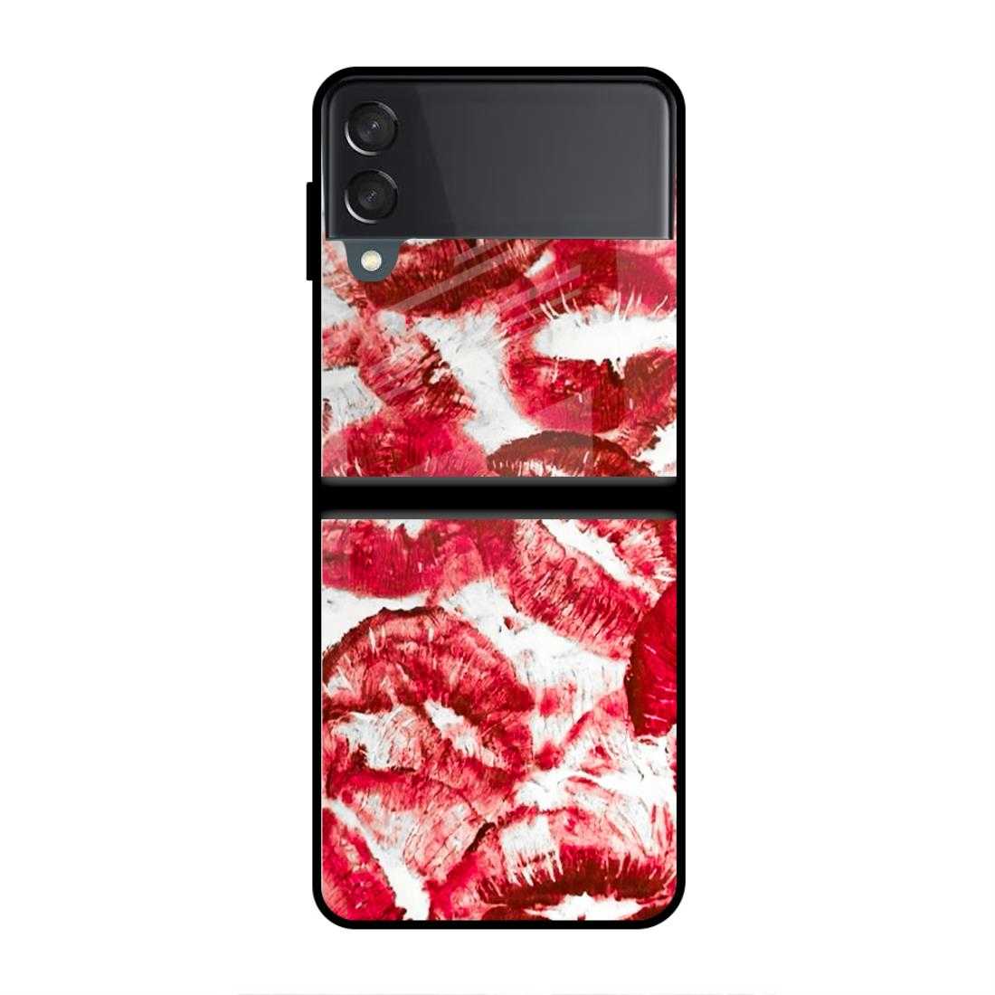Lipstick Samsung Z Flip 4 Glass Case image 0