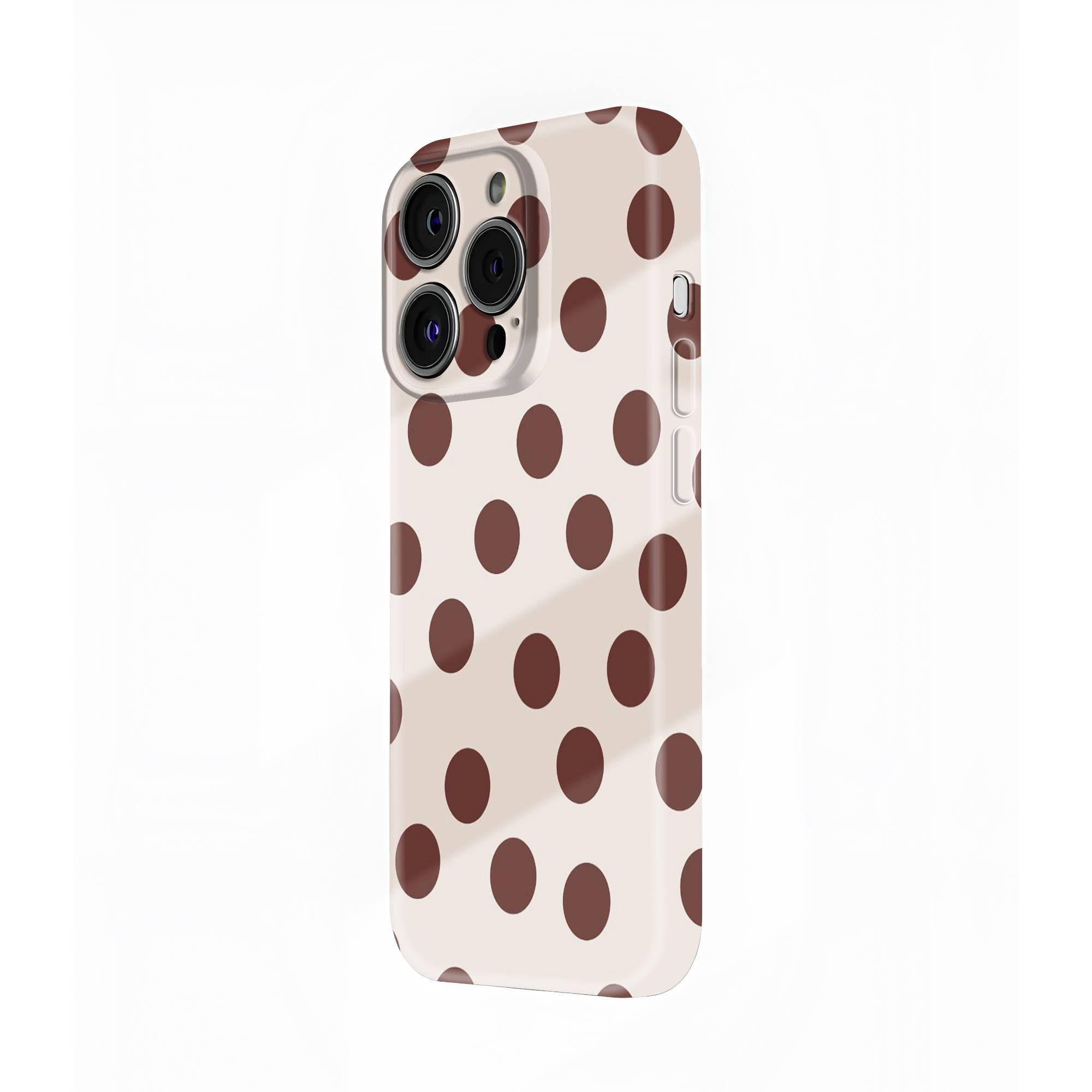 Espresso Dots Glossy Hard Case