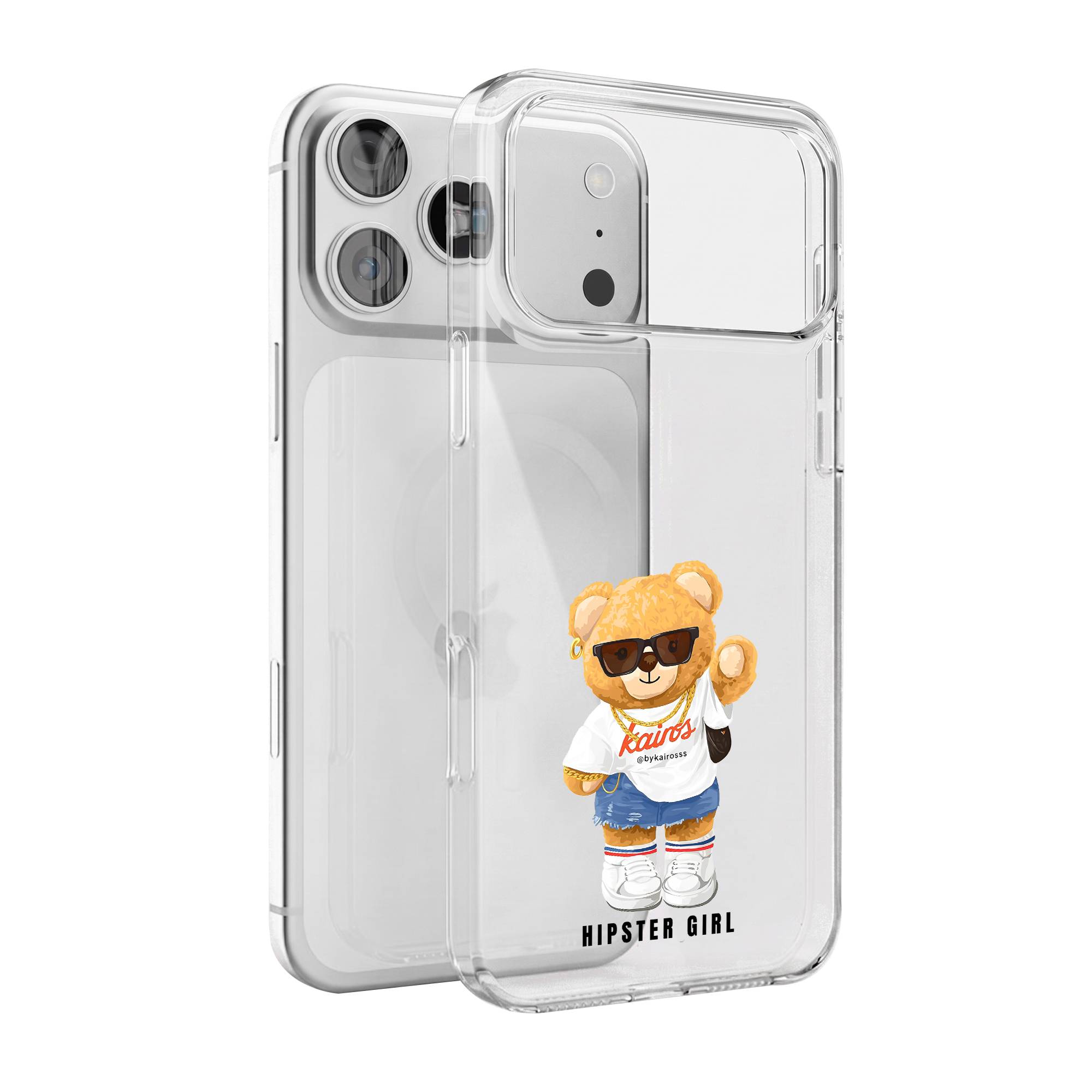 Hipster Girl Premium Clear Case