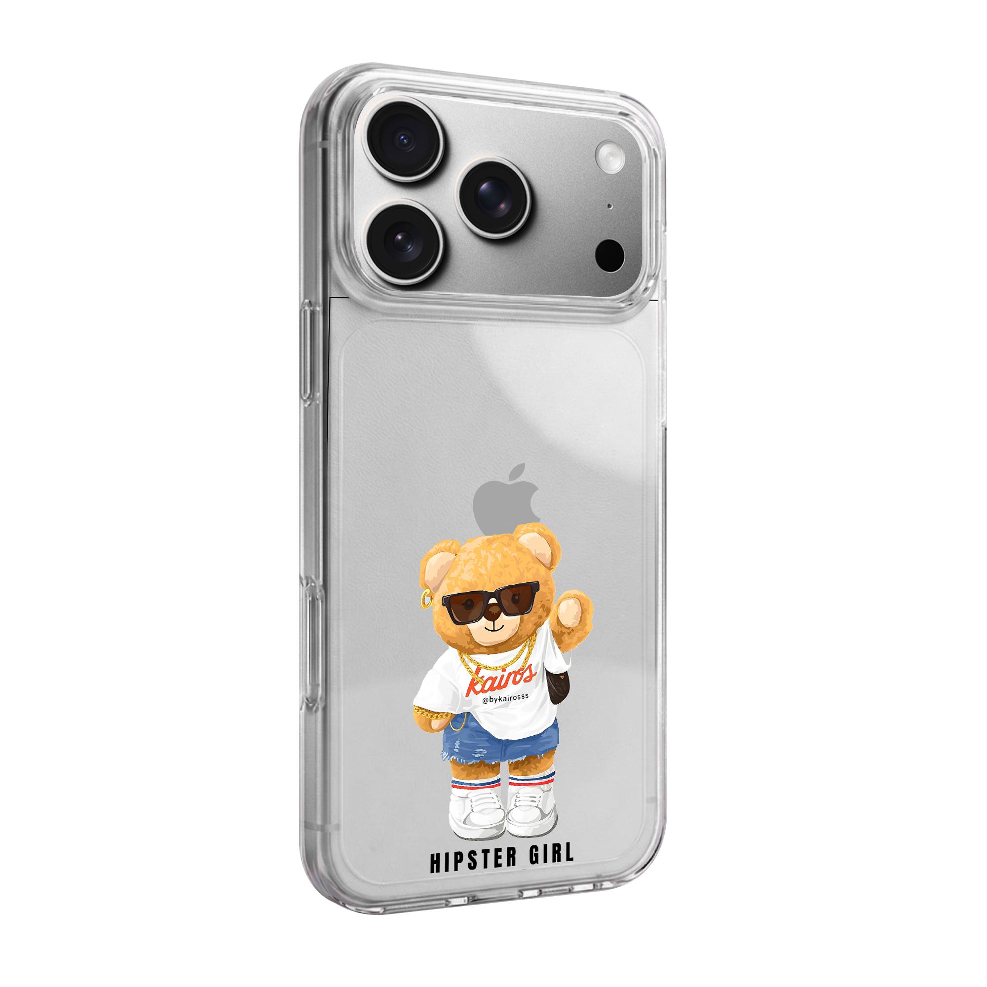 Hipster Girl Premium Clear Case