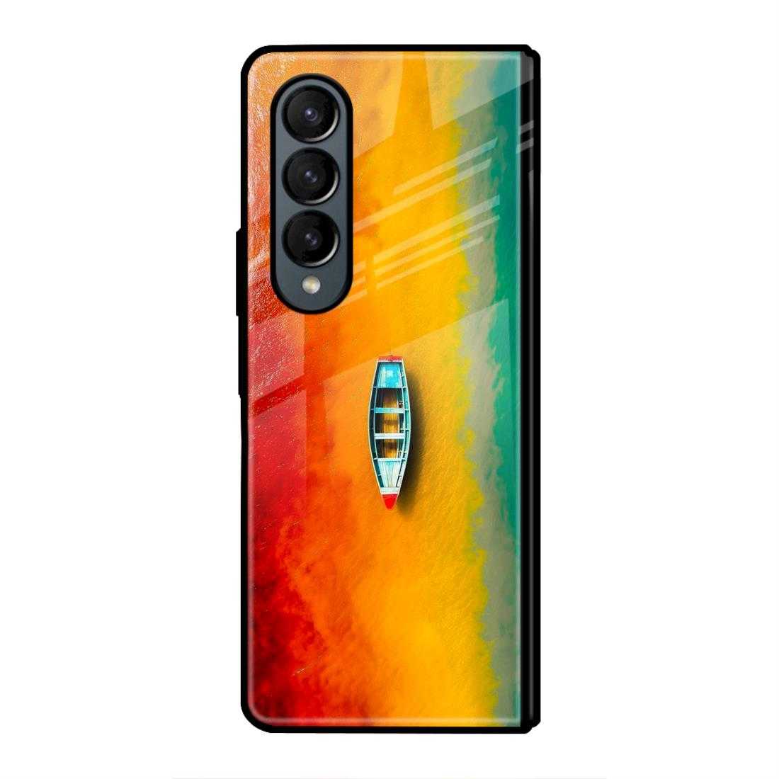 Rainbow Beach Samsung Z Fold 3 Glass Case image 0