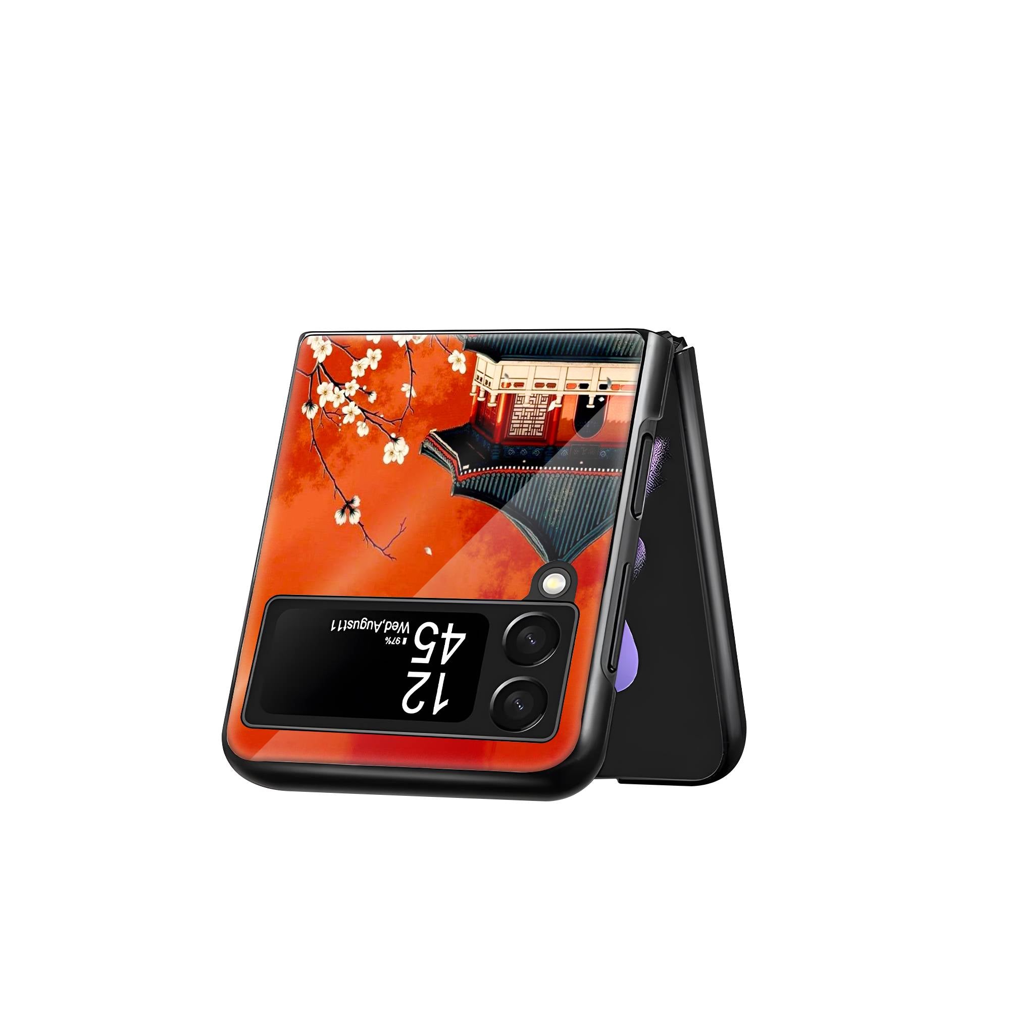 Blossom & Temple Samsung Z Flip Glass Case image 2