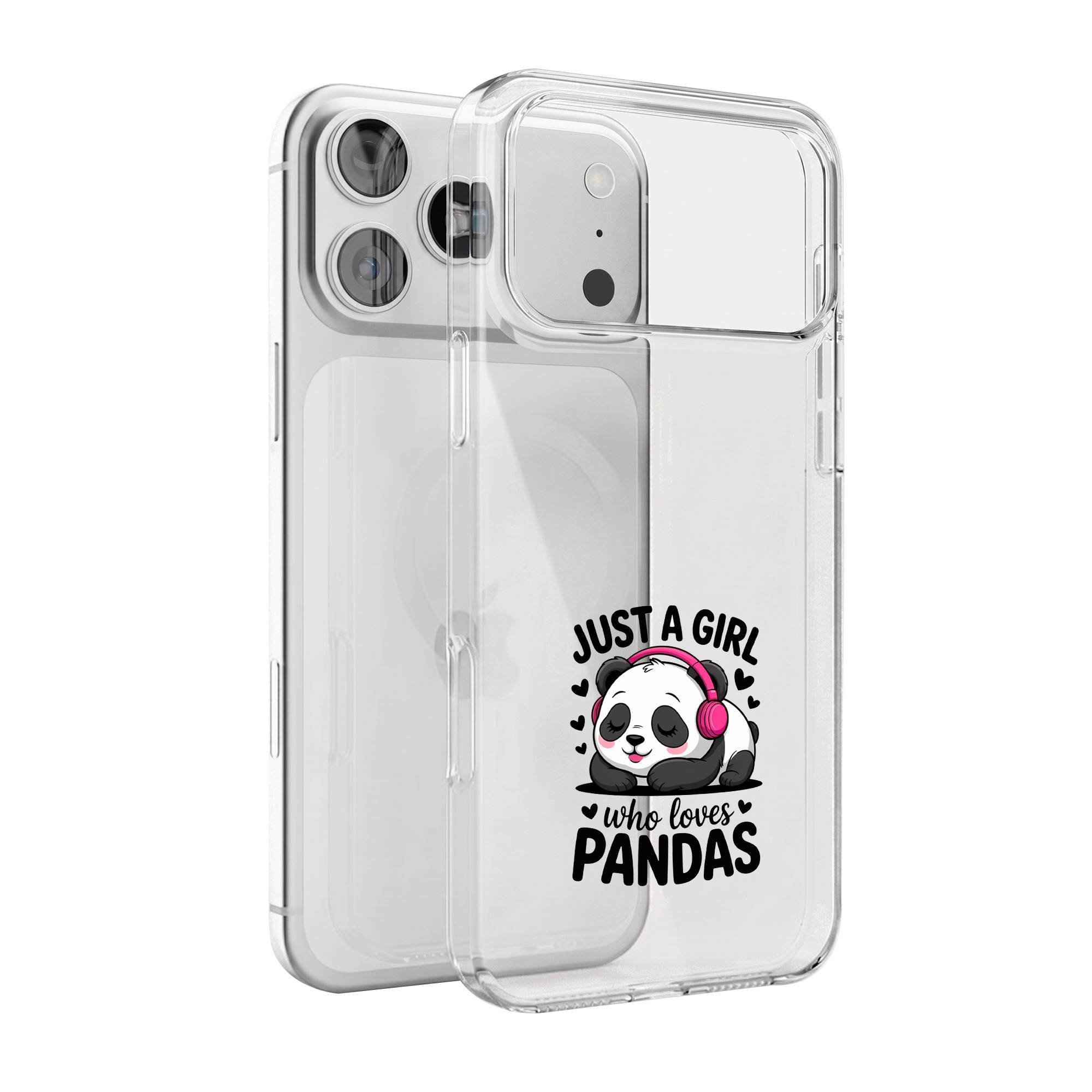 Just a Girl Panda Premium Clear Case