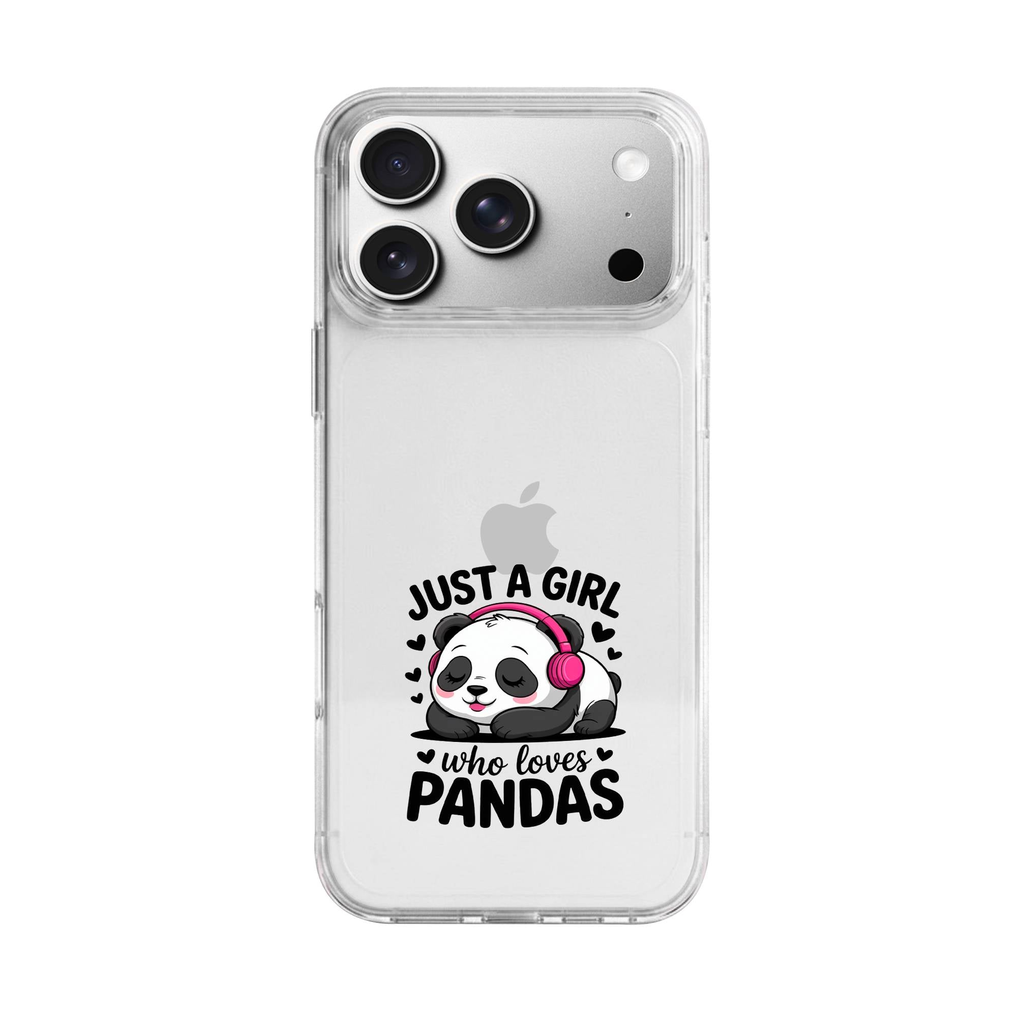 Just a Girl Panda Premium Clear Case