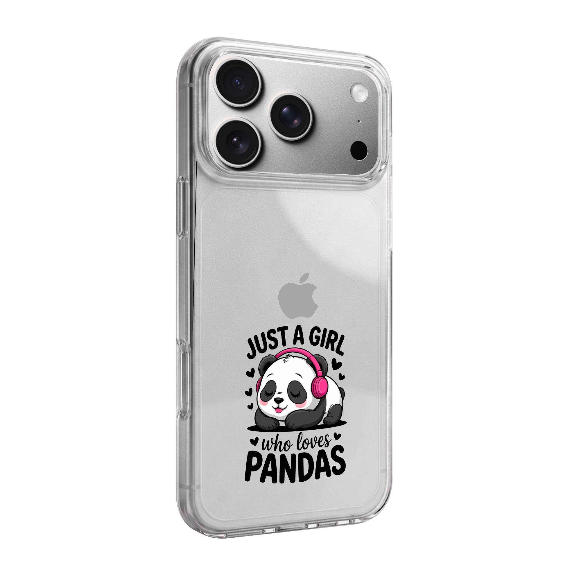 Just a Girl Panda Premium Clear Case