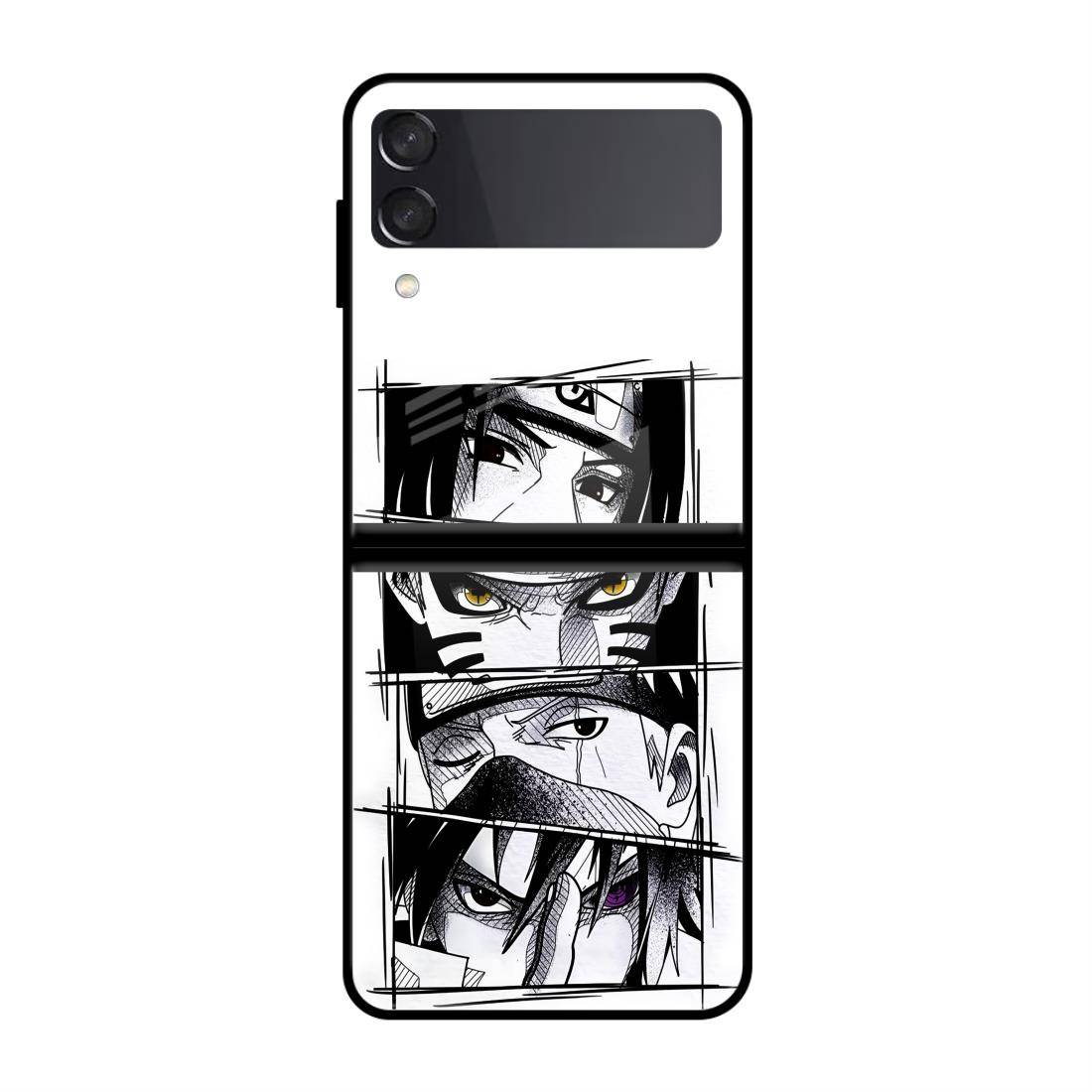 Naruto Eyes Samsung  Z Flip 3 5G Glass Case image 0