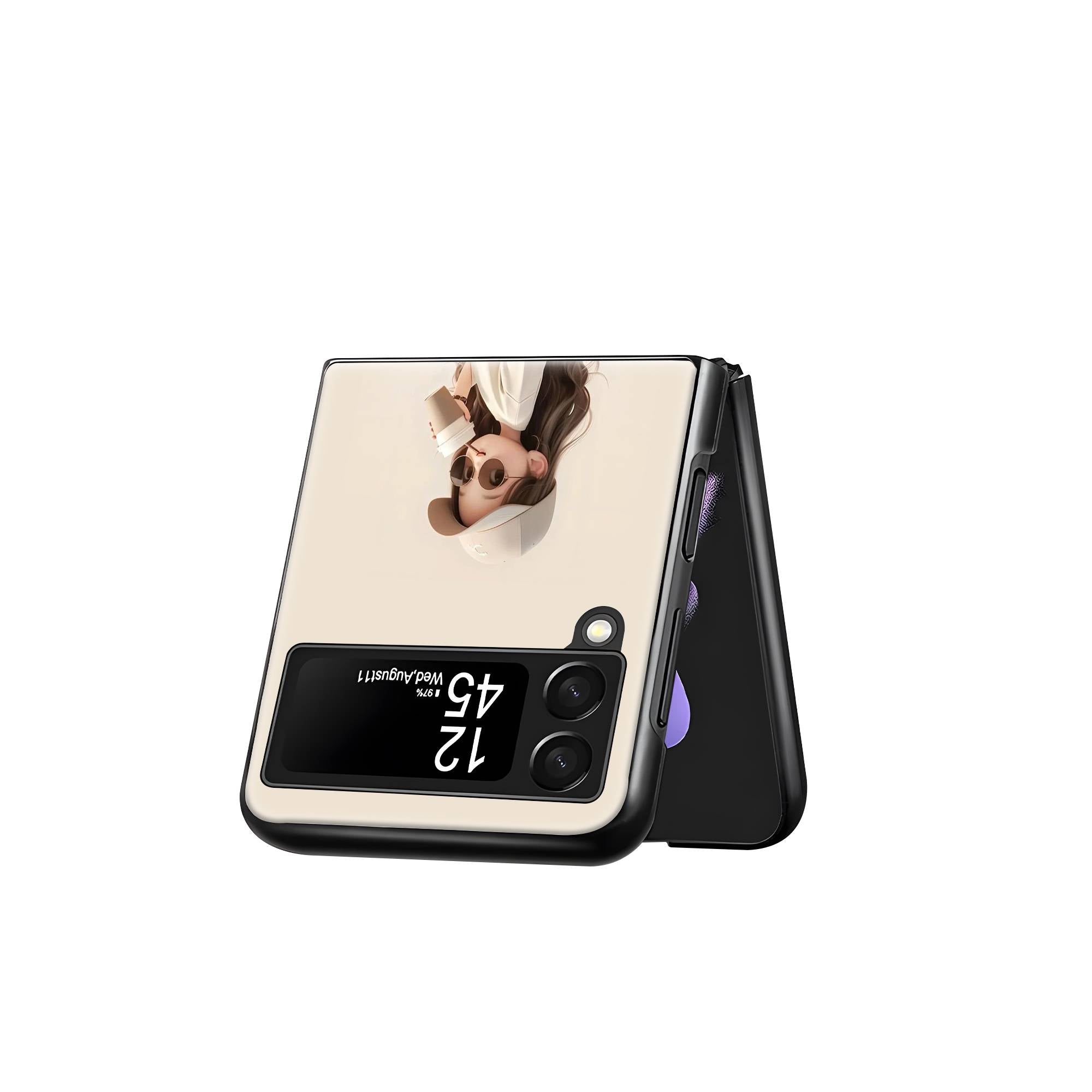 Tik Tok Girl Samsung Z Flip Glass Case image 2