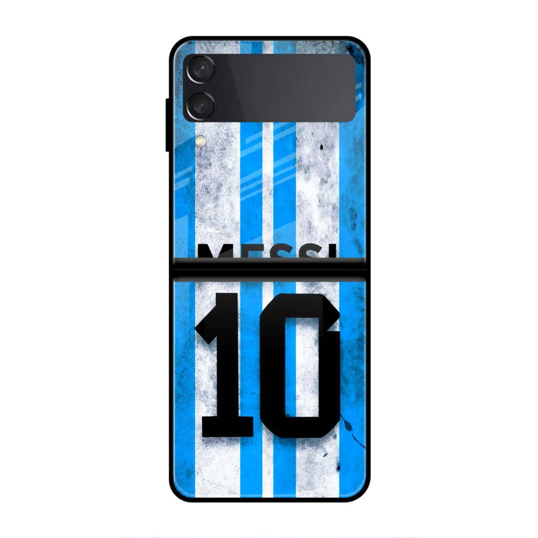 Messi Argentina Samsung  Z Flip 3 5G Glass Case image 0