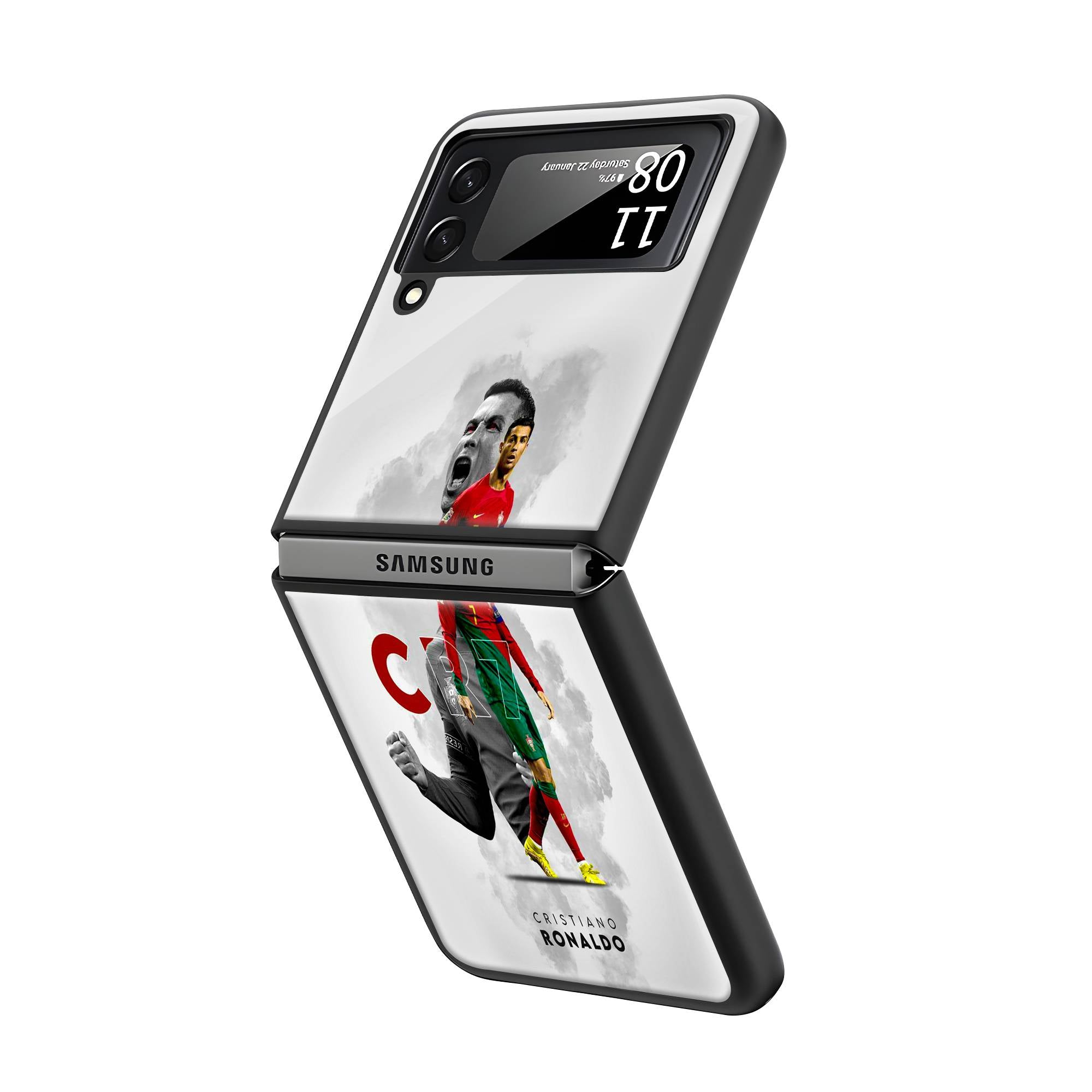 Cristiano Ronaldo Samsung Z Flip Glass Case image 1