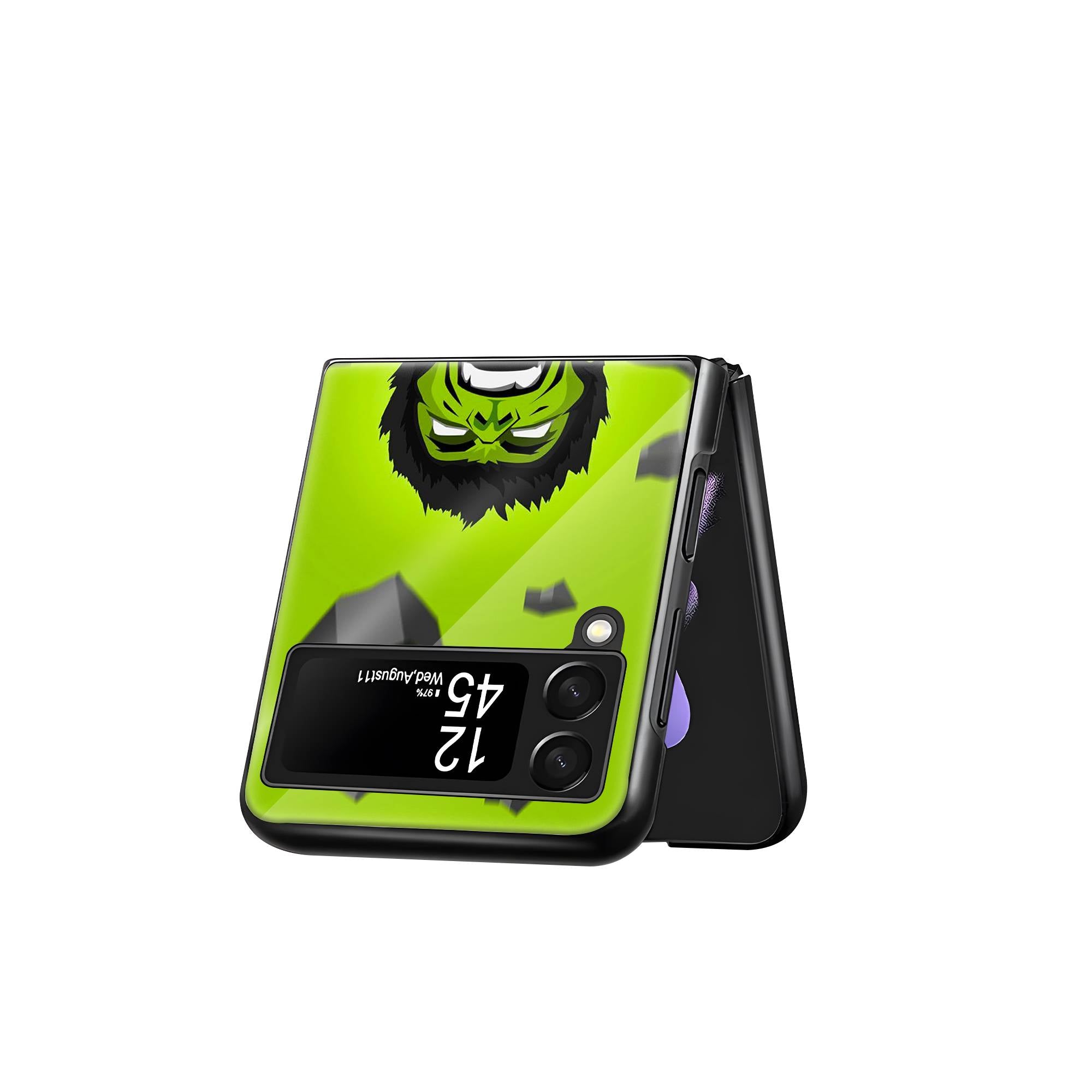 Hulk Samsung Z Flip Glass Case image 2