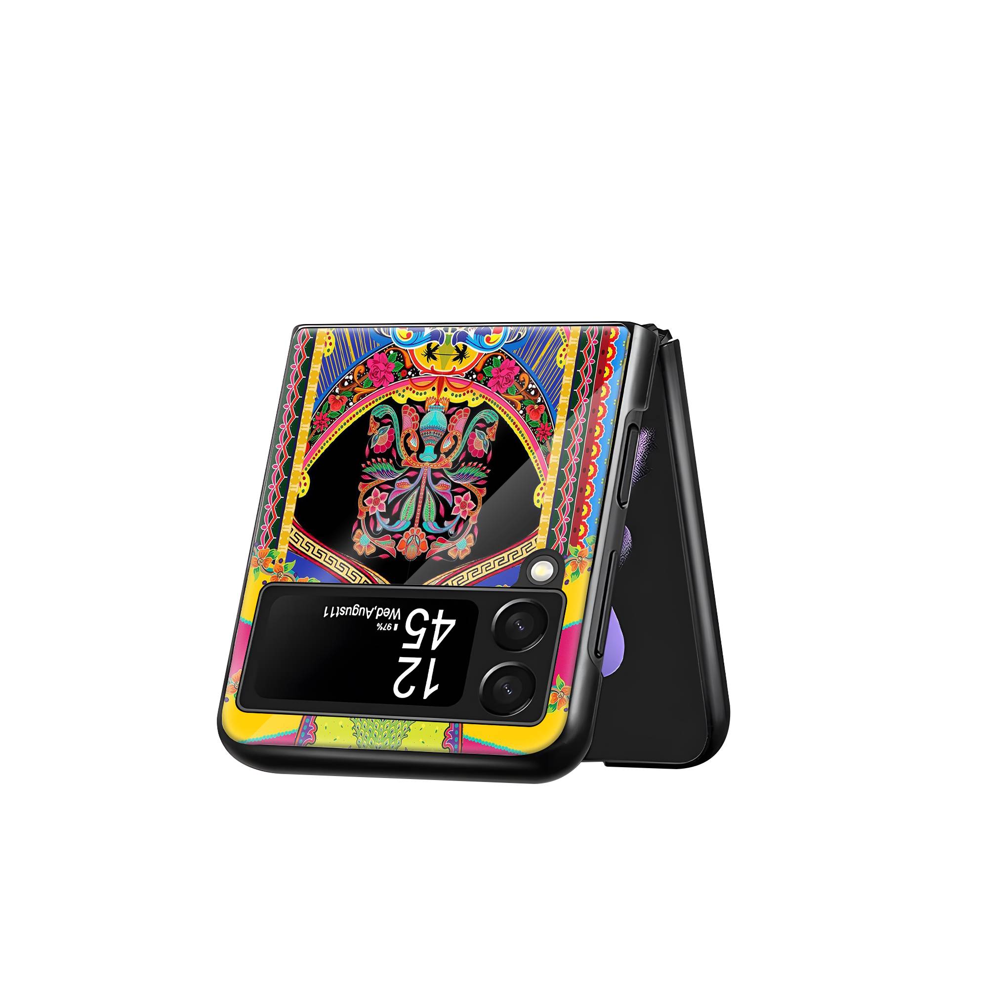 Truck Art Samsung Z Flip Glass Case image 2