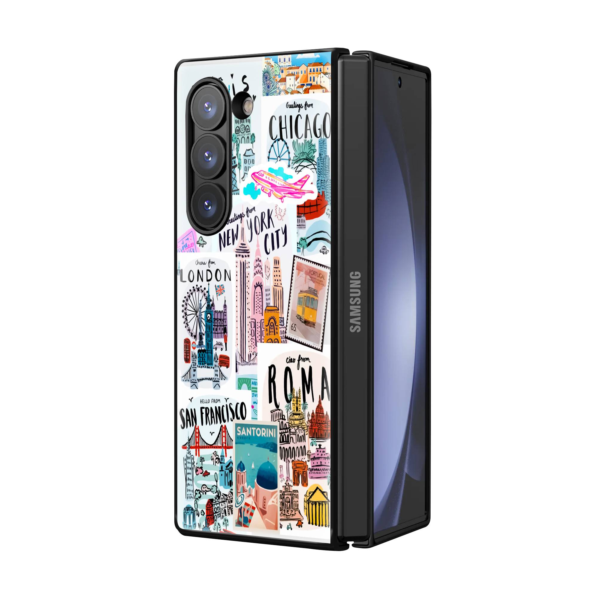 Wanderlust Vibes Samsung Z Fold Glass Case image 1