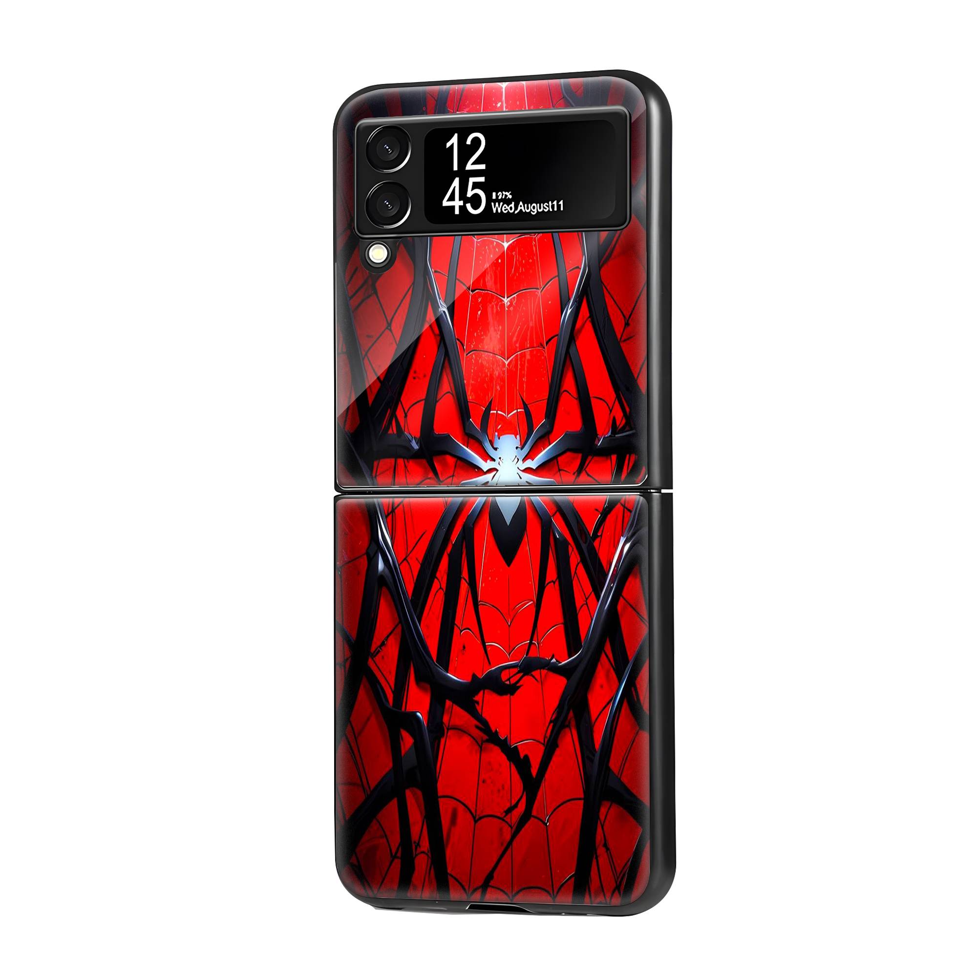 Spider-Man’s Web Samsung Z Flip Glass Case image 0