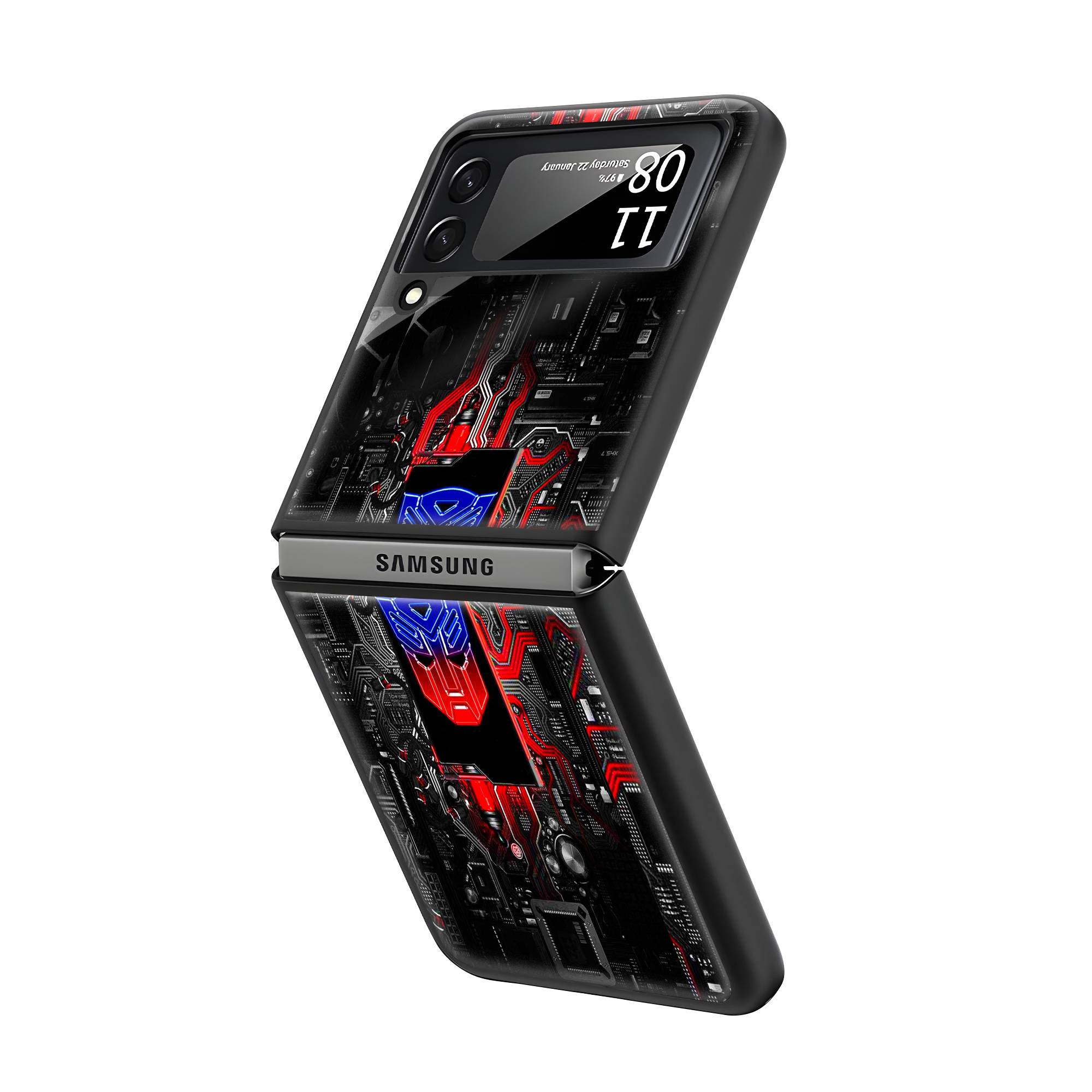 Transformer Samsung Z Flip Glass Case image 1