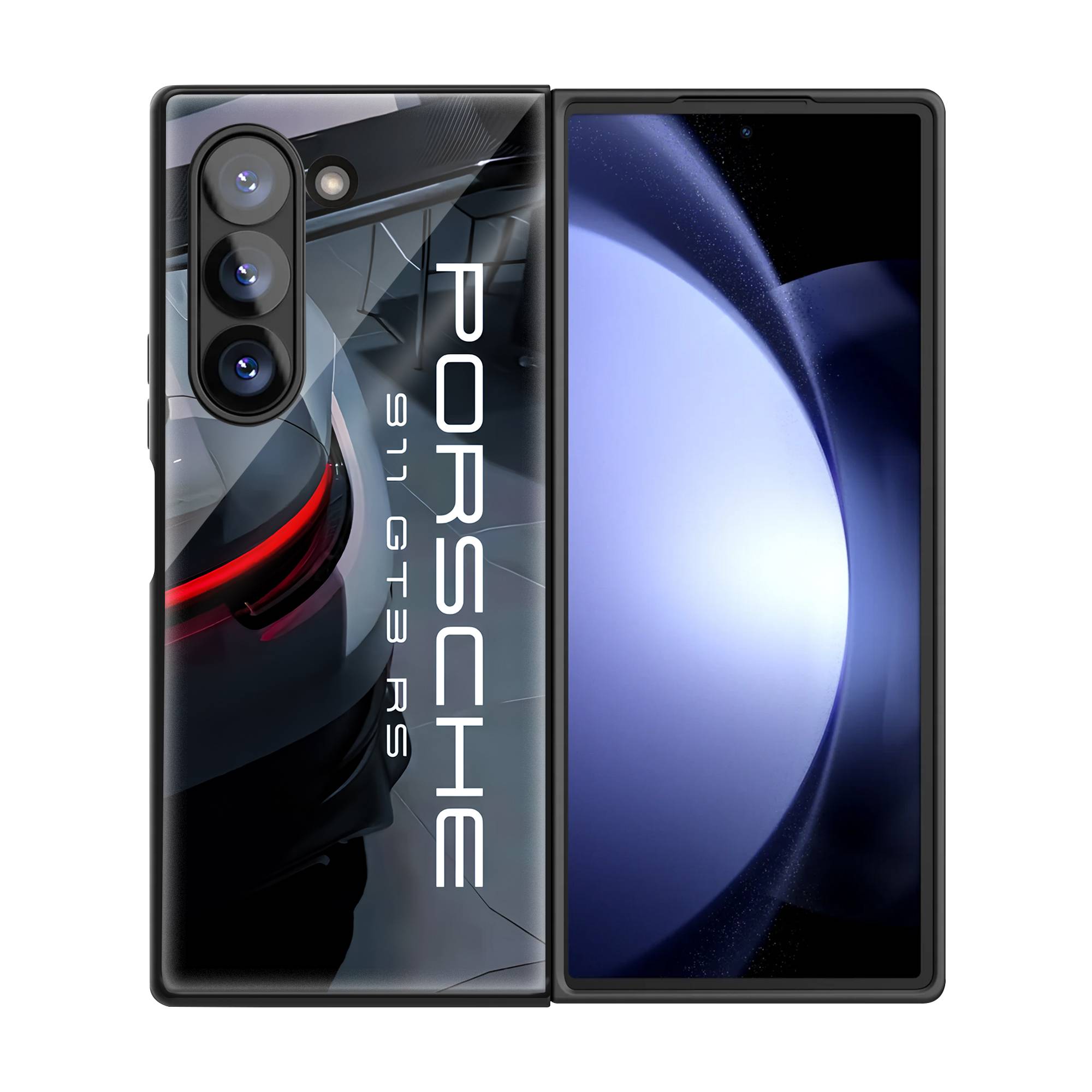 Porsche GT3 Samsung Z Fold Glass Case image 2