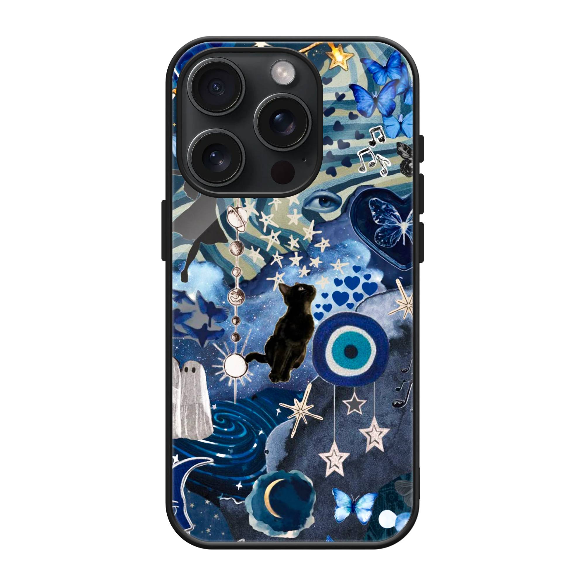 Blue Galaxy Glass Case image 0