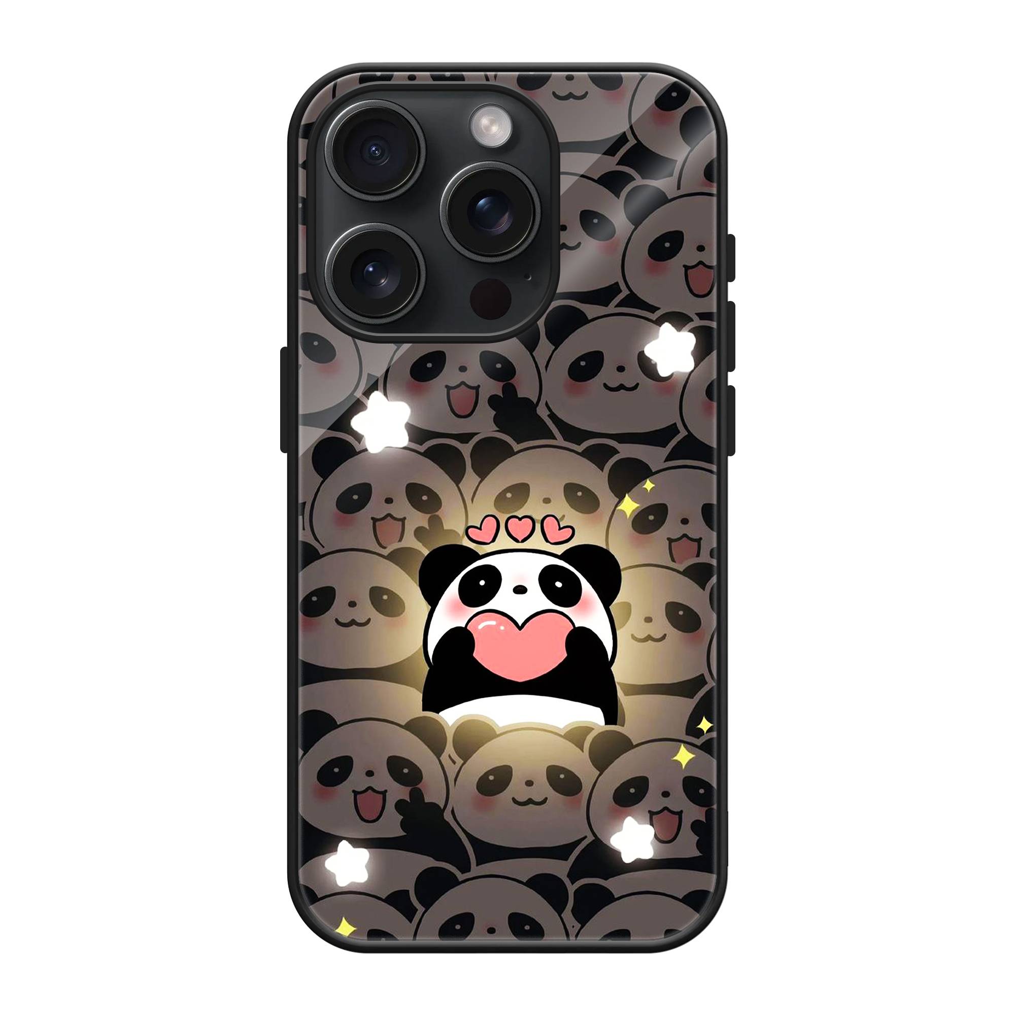 Panda Party Glass Case image 0