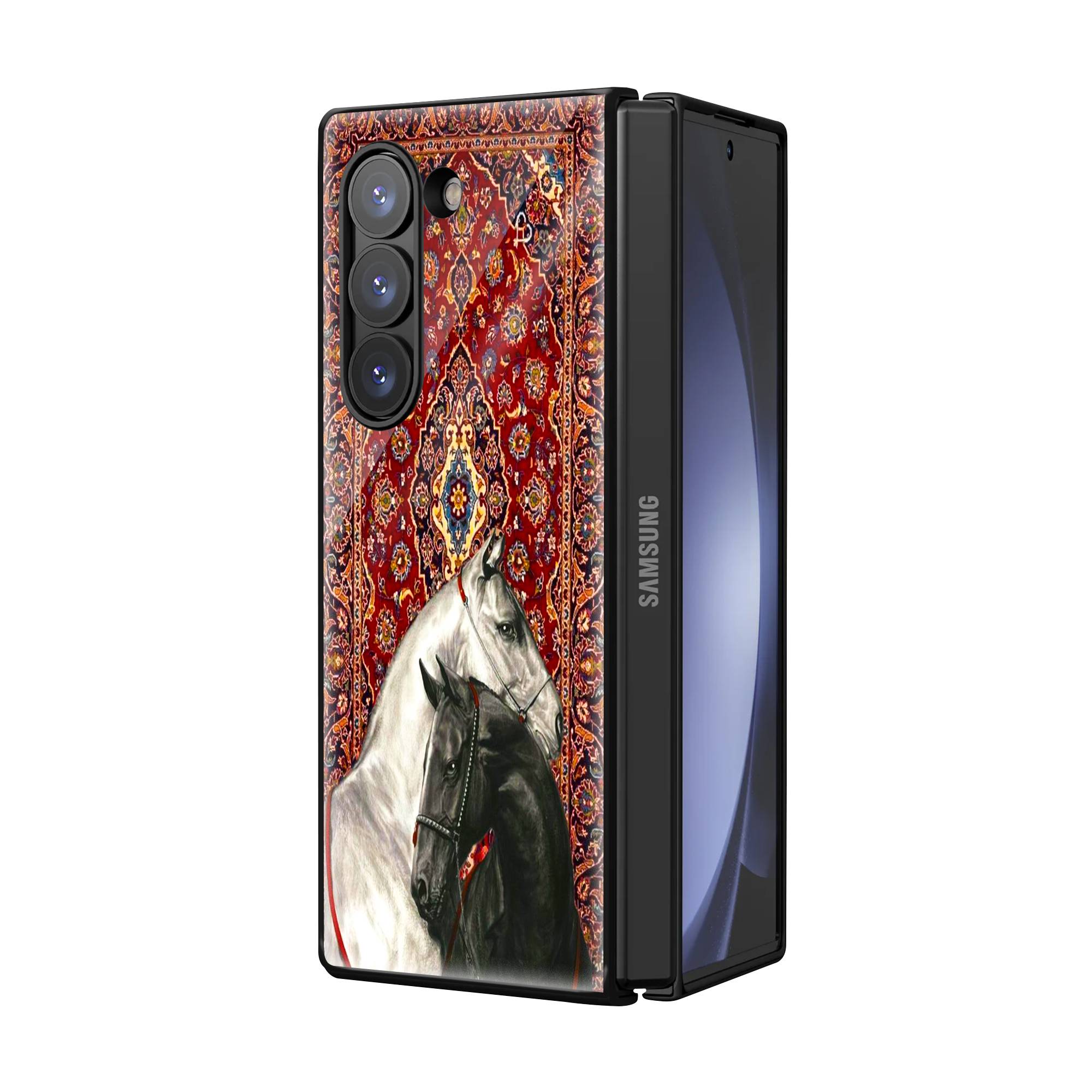 The Royal Ride Samsung Z Fold Glass Case image 1