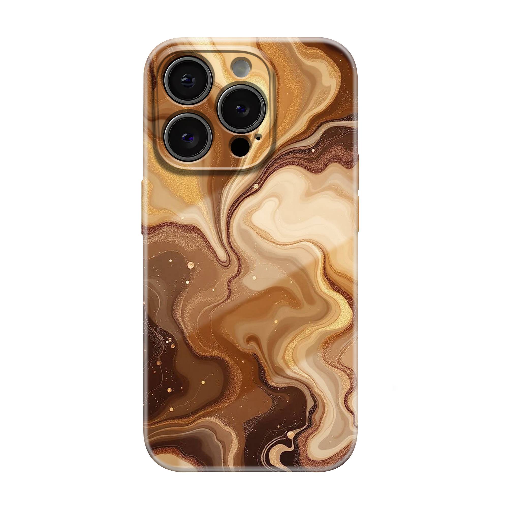Golden Marble Glossy Hard Case