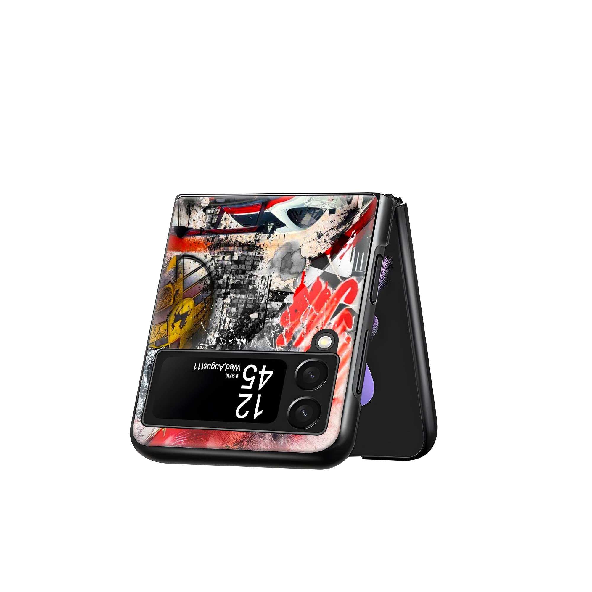 Porsche Samsung Z Flip Glass Case image 2