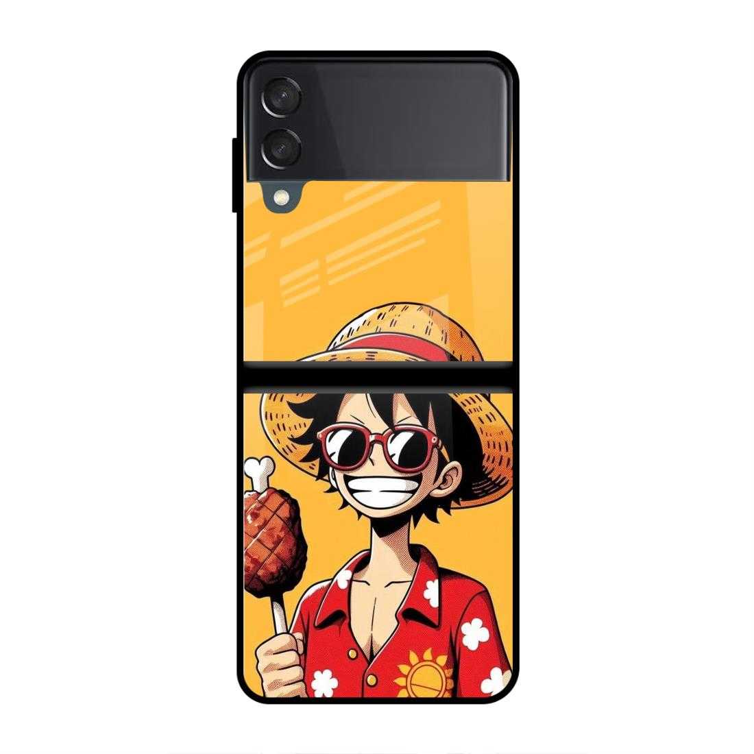 One Piece Samsung Z Flip 4 Glass Case image 0