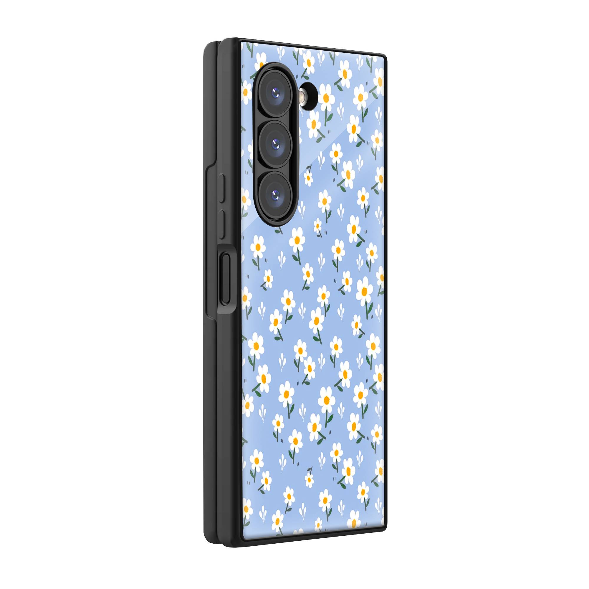 Little Daisies Samsung Z Fold Glass Case image 0