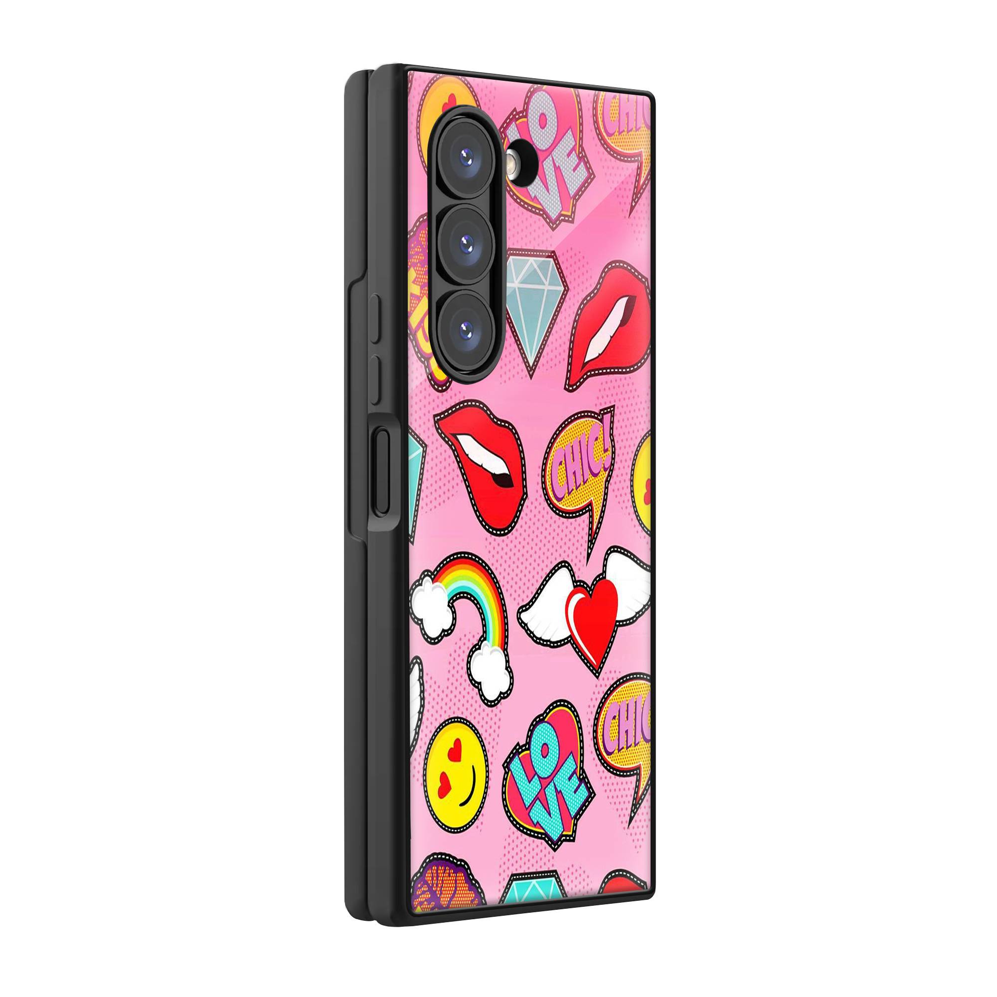 Sticker Pop Samsung Z Fold Glass Case image 0