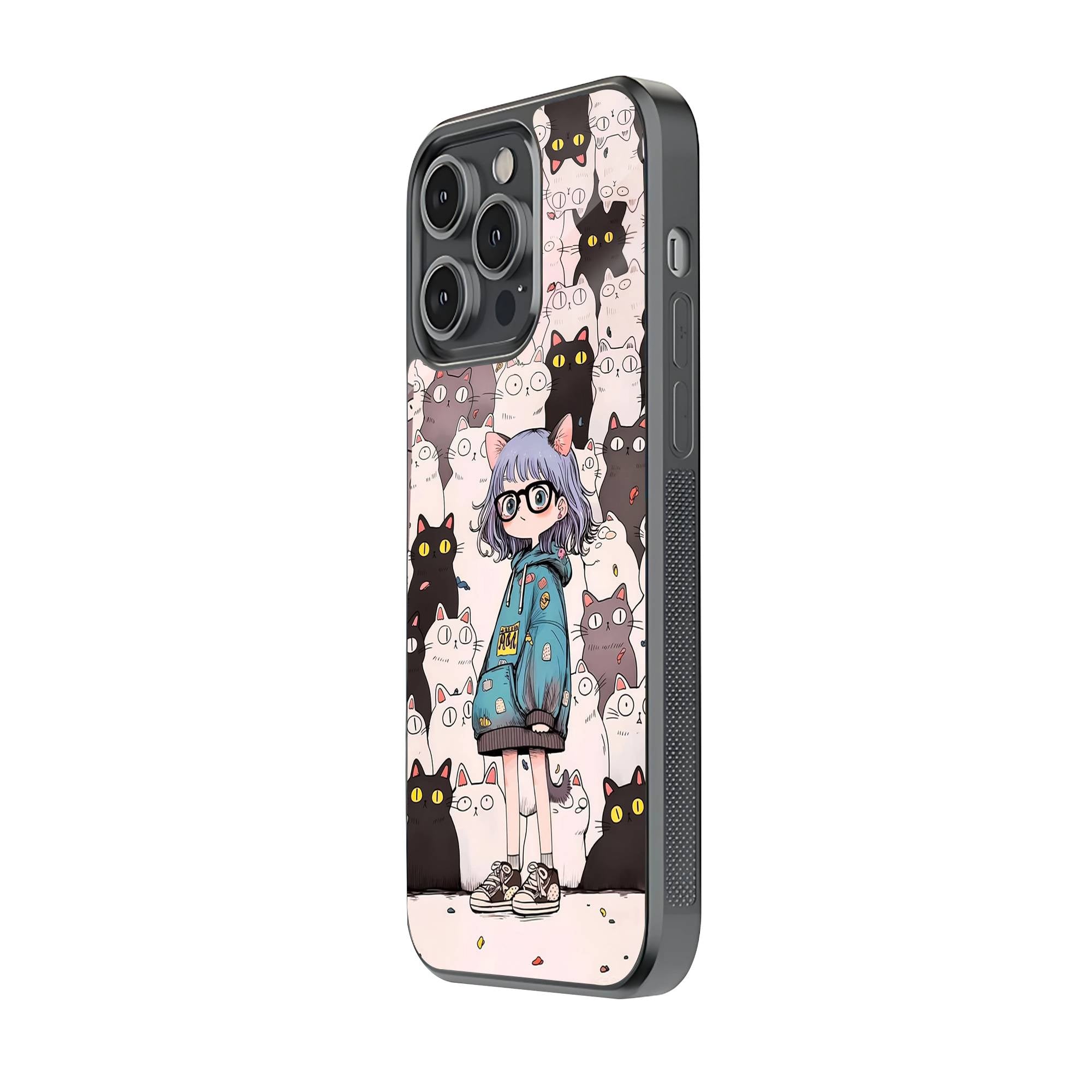 Many Cat Glass Case image 1