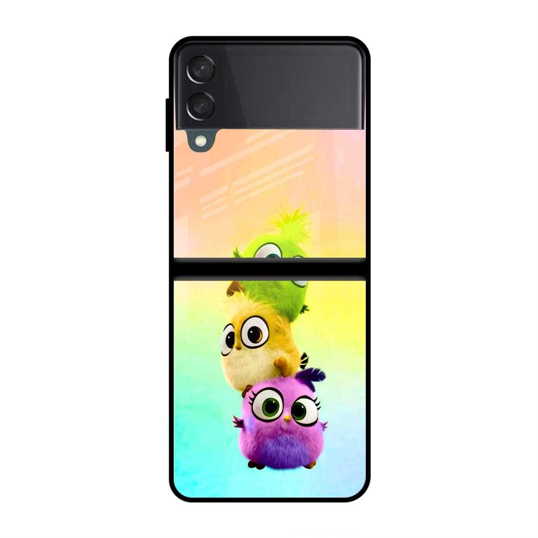 Baby Birds Samsung  Z Flip 4 Glass Case image 0