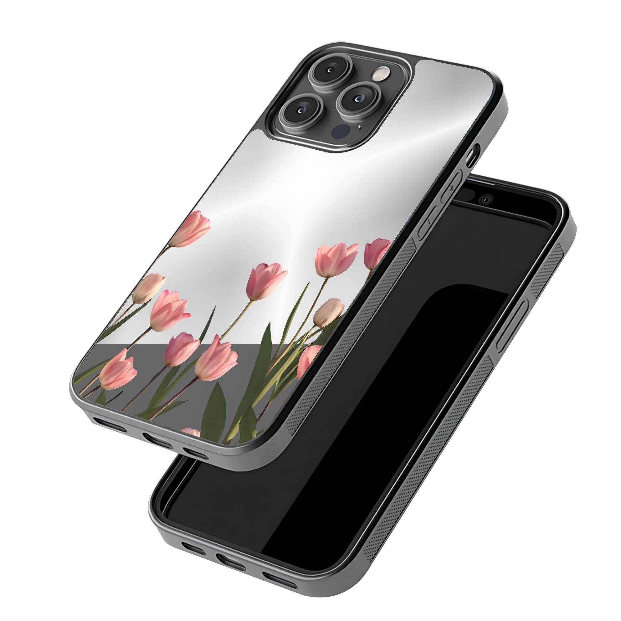 Tulip Garden Mirror Case