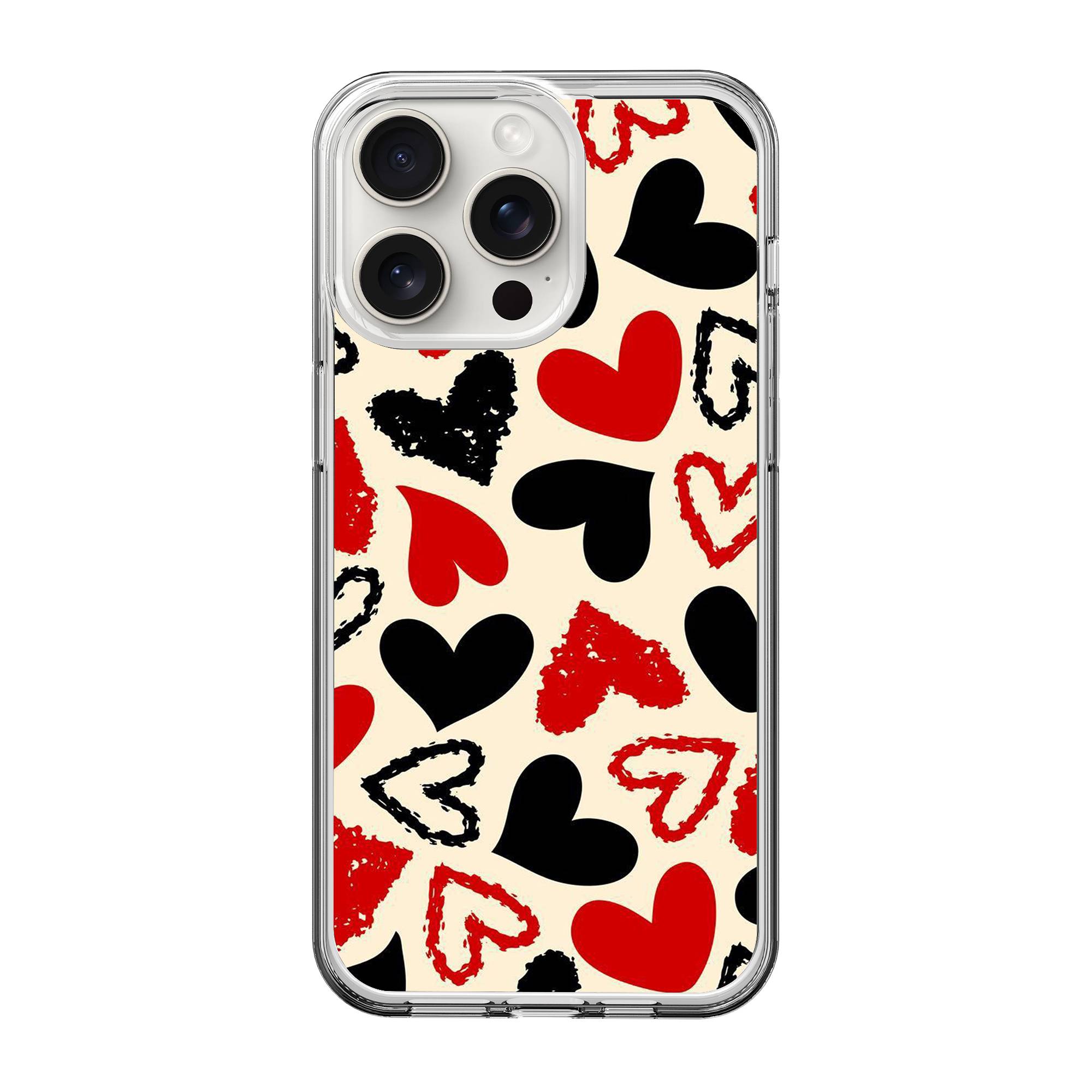 Seamless Heart Clear Case image 0