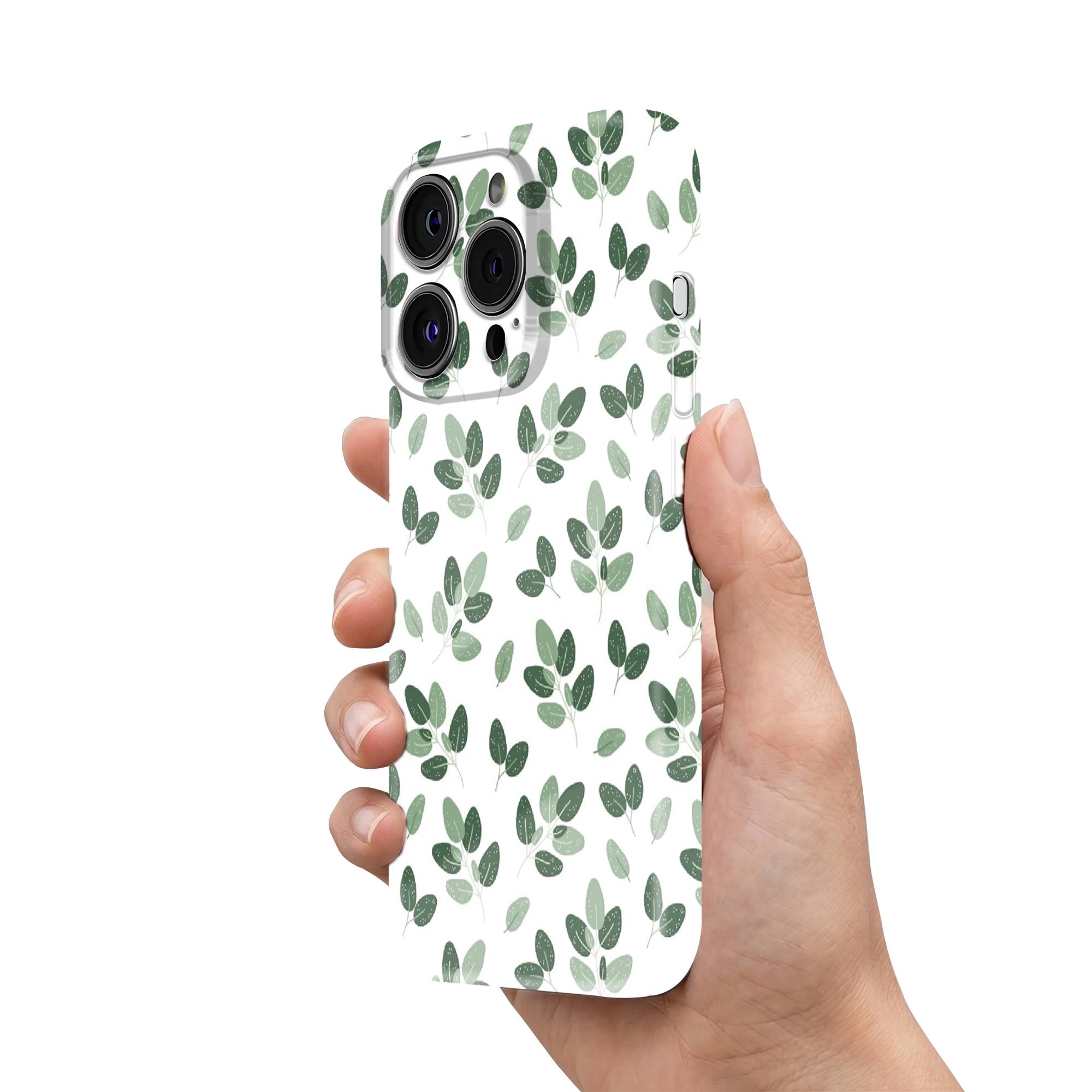 Green Leaves Glossy Hard Case