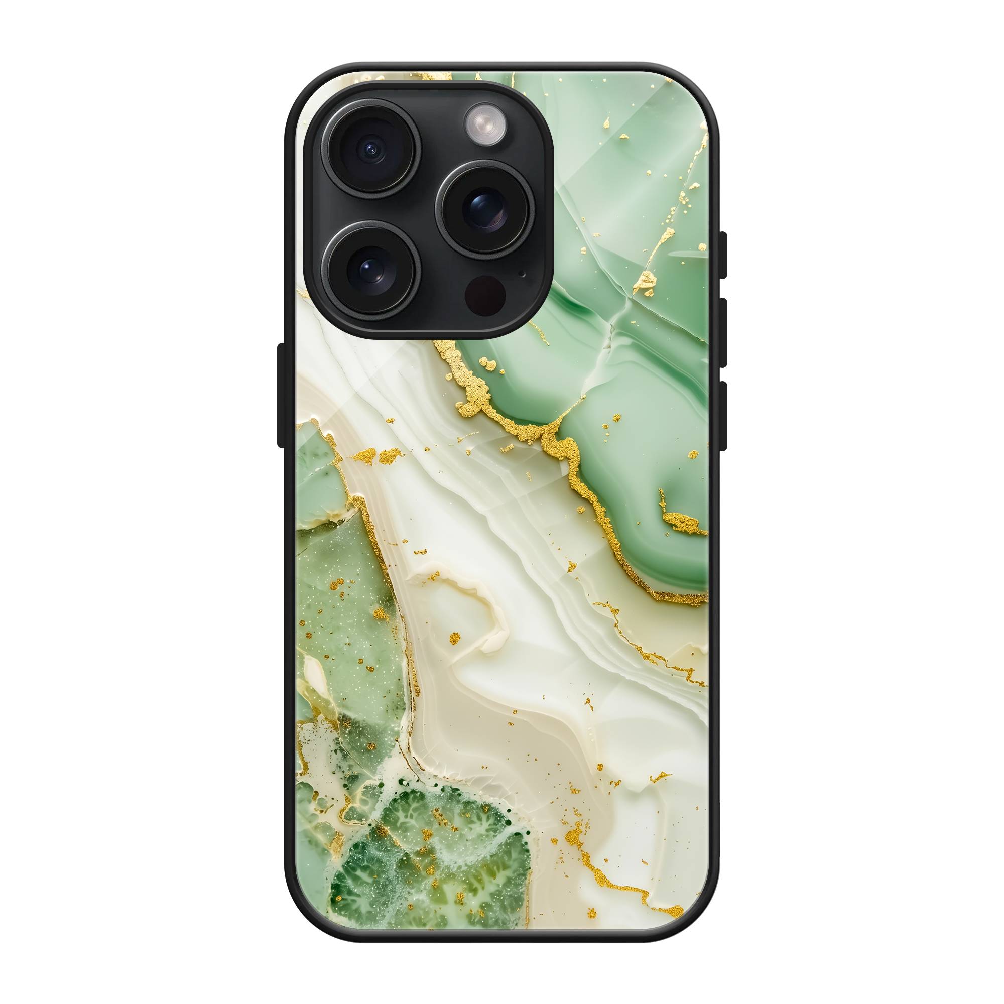 Green Glam Glass Case