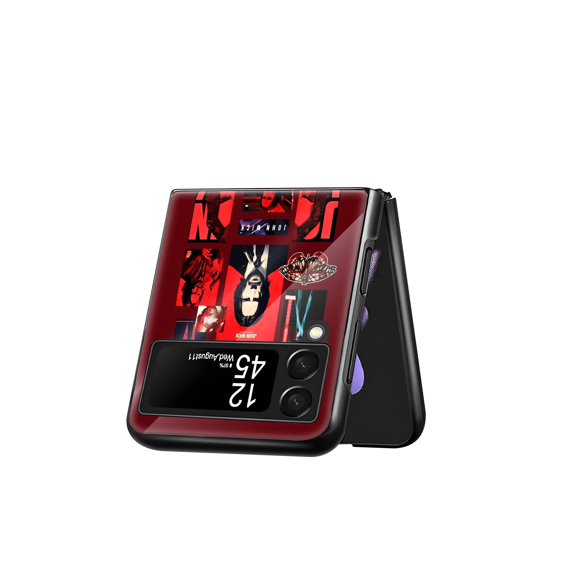 The Red Suit Samsung Z Flip Glass Case image 2