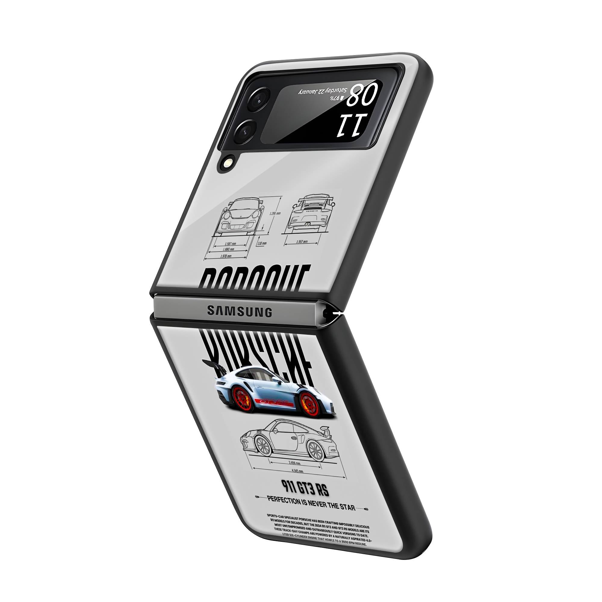 GT3 Samsung Z Flip Glass Case image 1