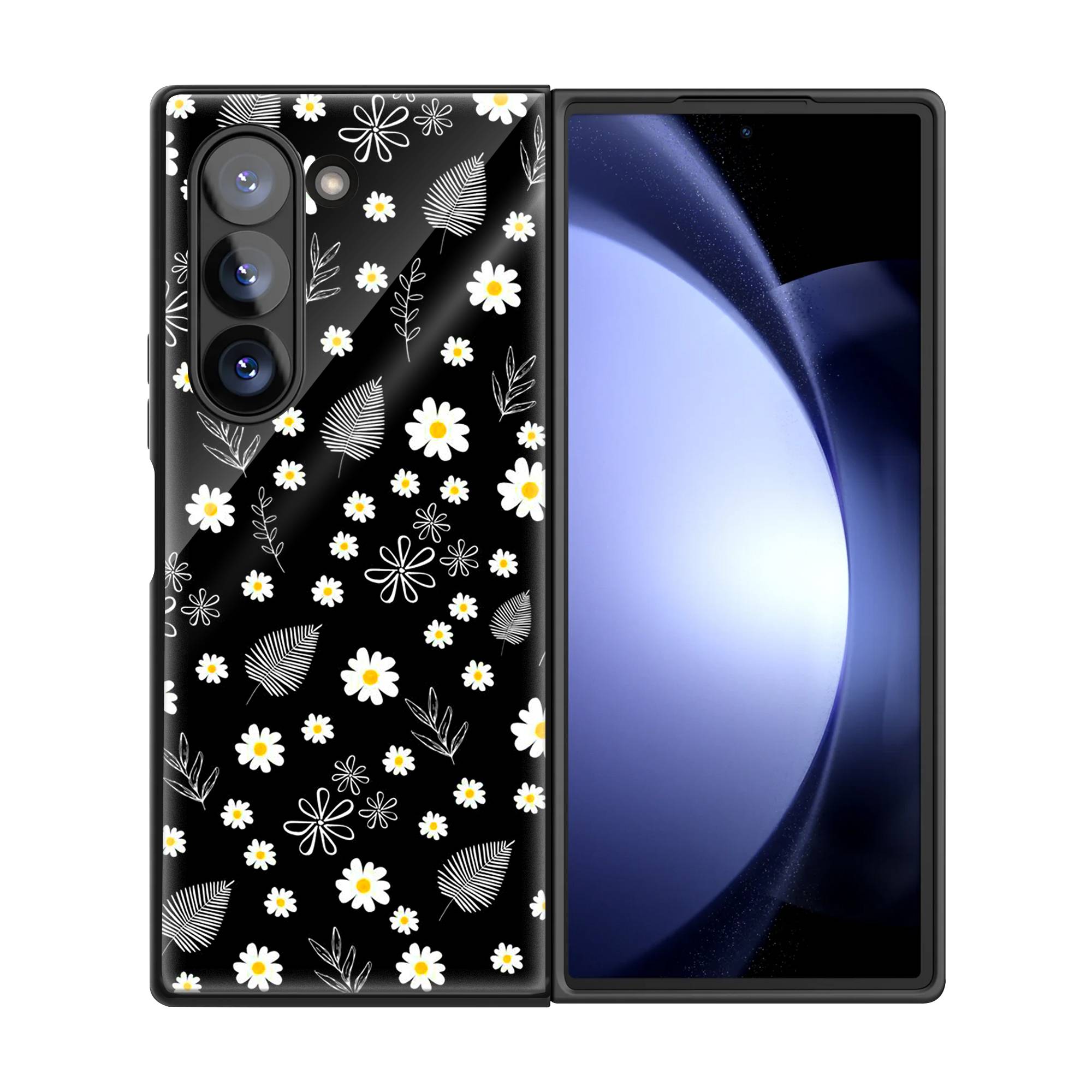 Monochrome Garden Samsung Z Fold Glass Case image 2