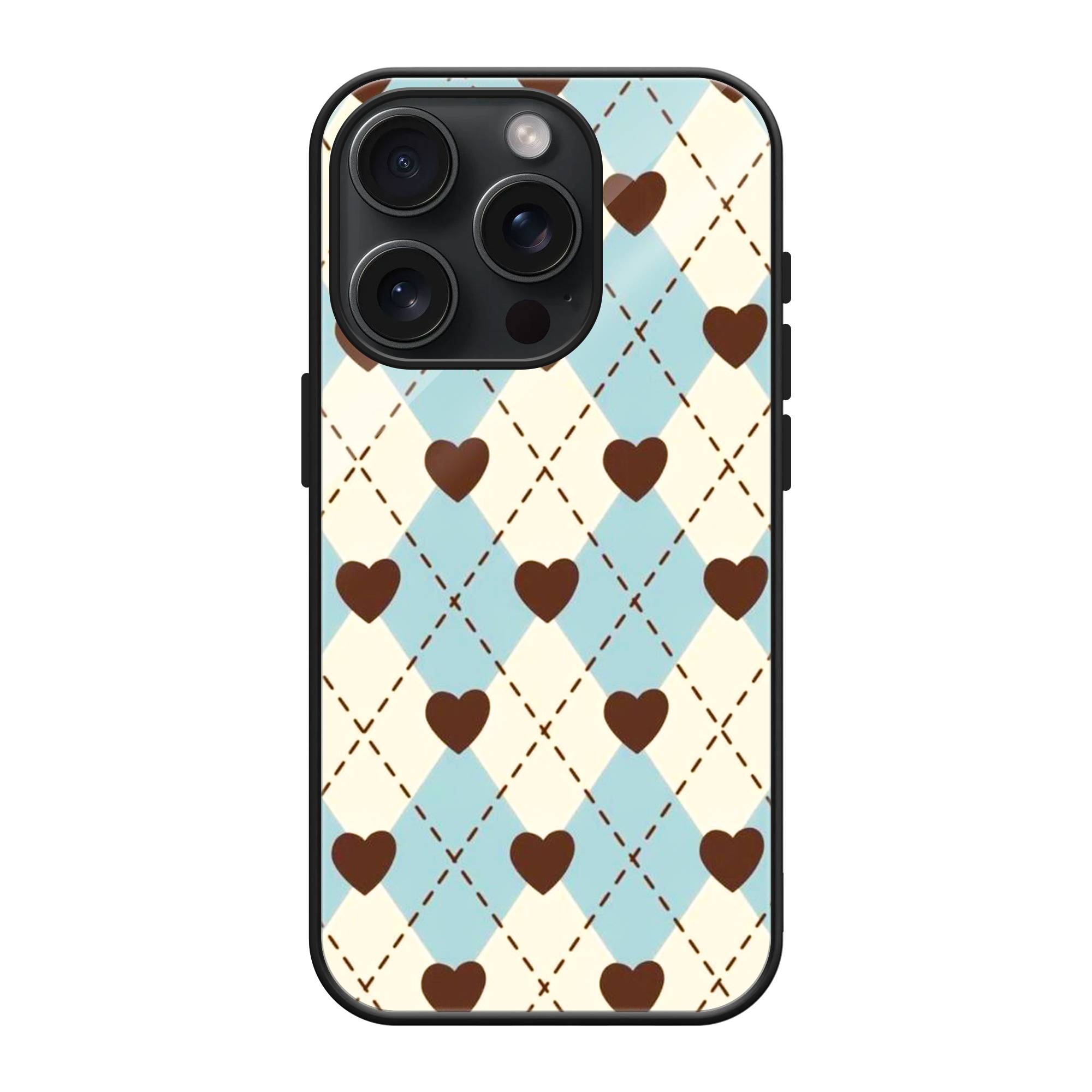 Heart Grid Glass Case